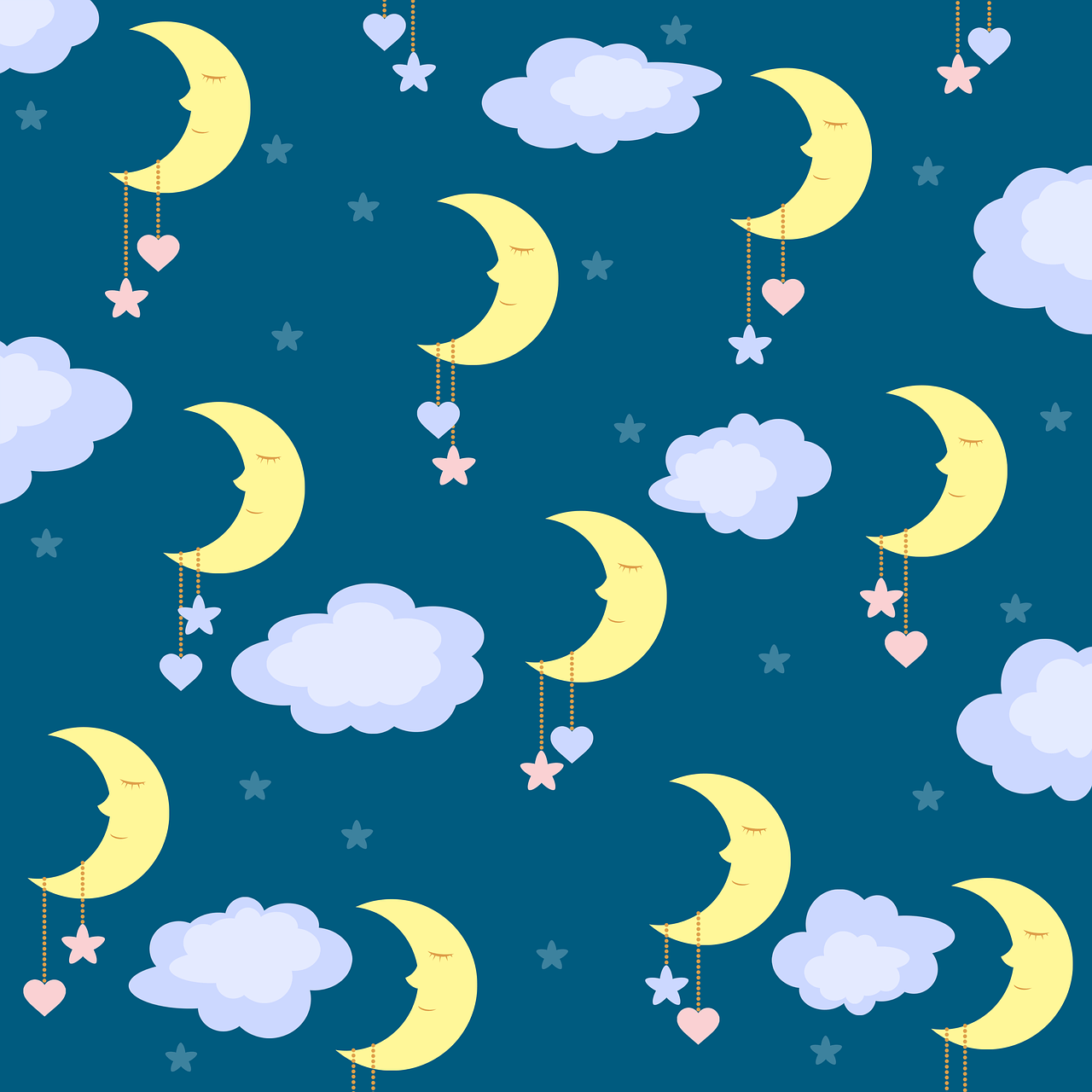 Moon With Stars Wallpapers Top Free Moon With Stars Backgrounds