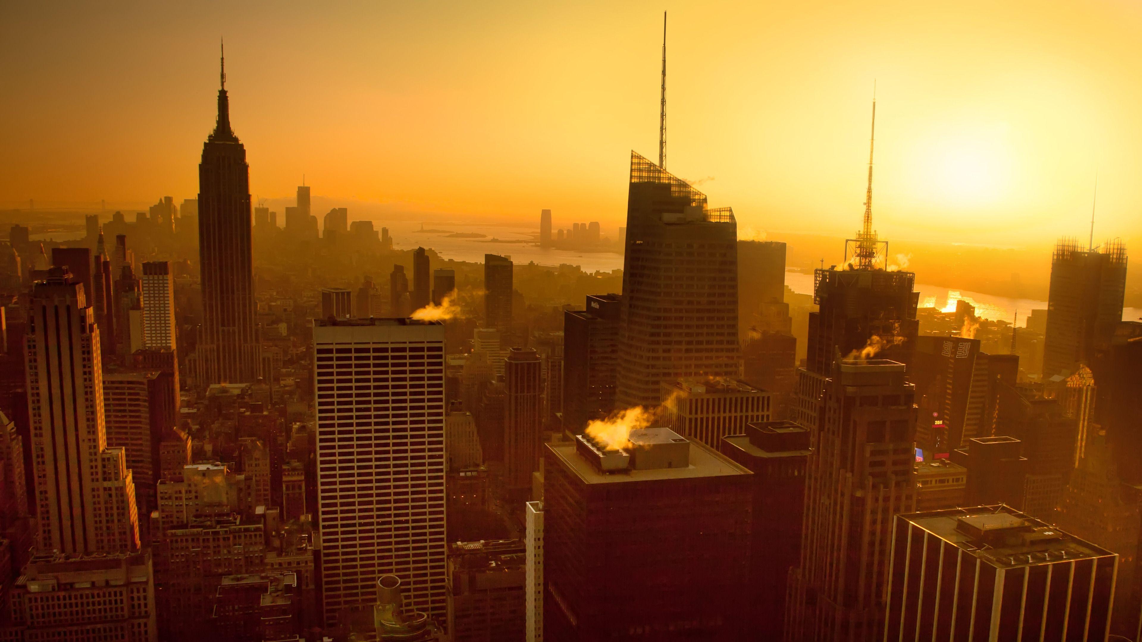 New York Sunset Wallpapers Top Free New York Sunset Backgrounds