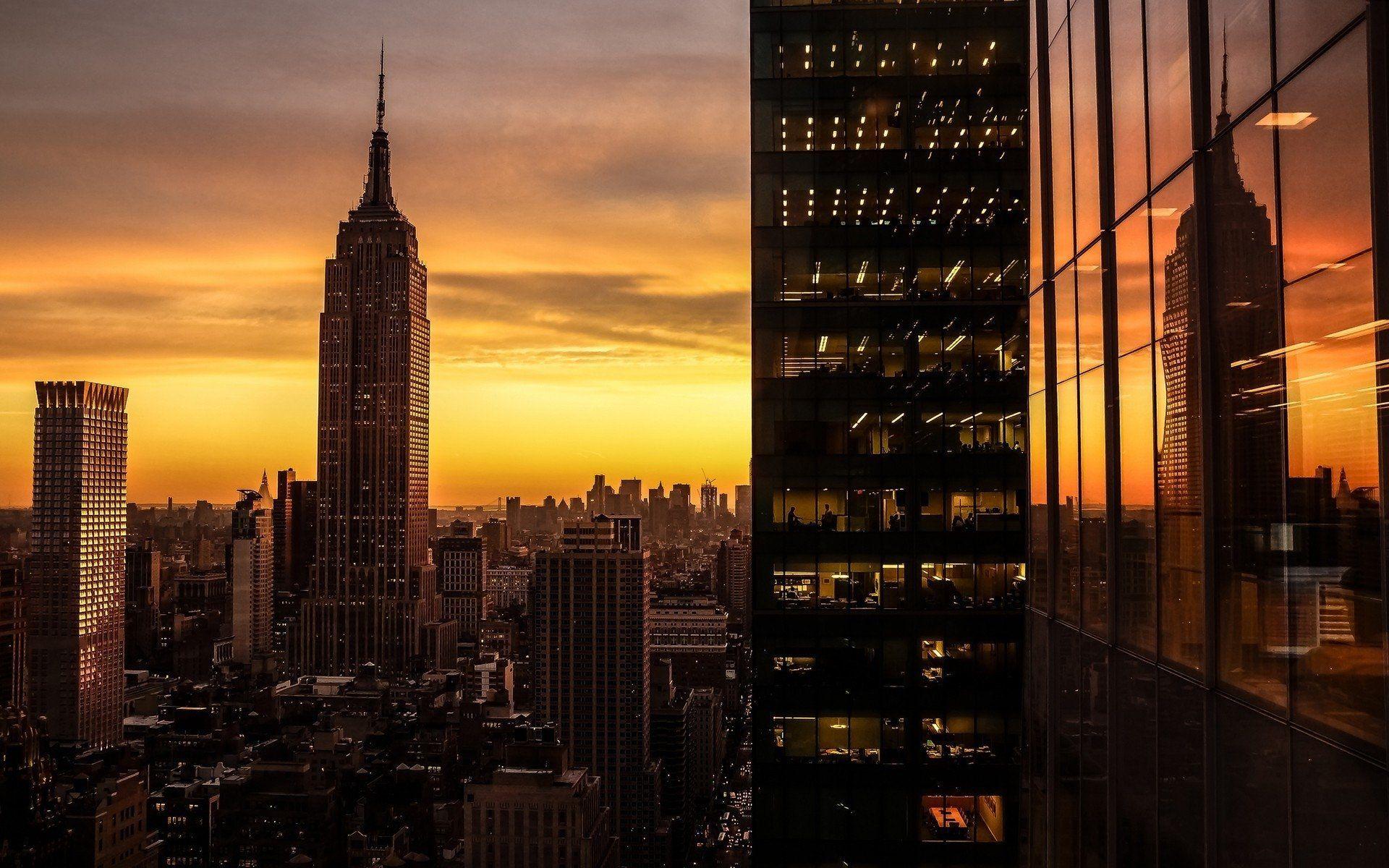New York Sunset Wallpapers Top Free New York Sunset Backgrounds