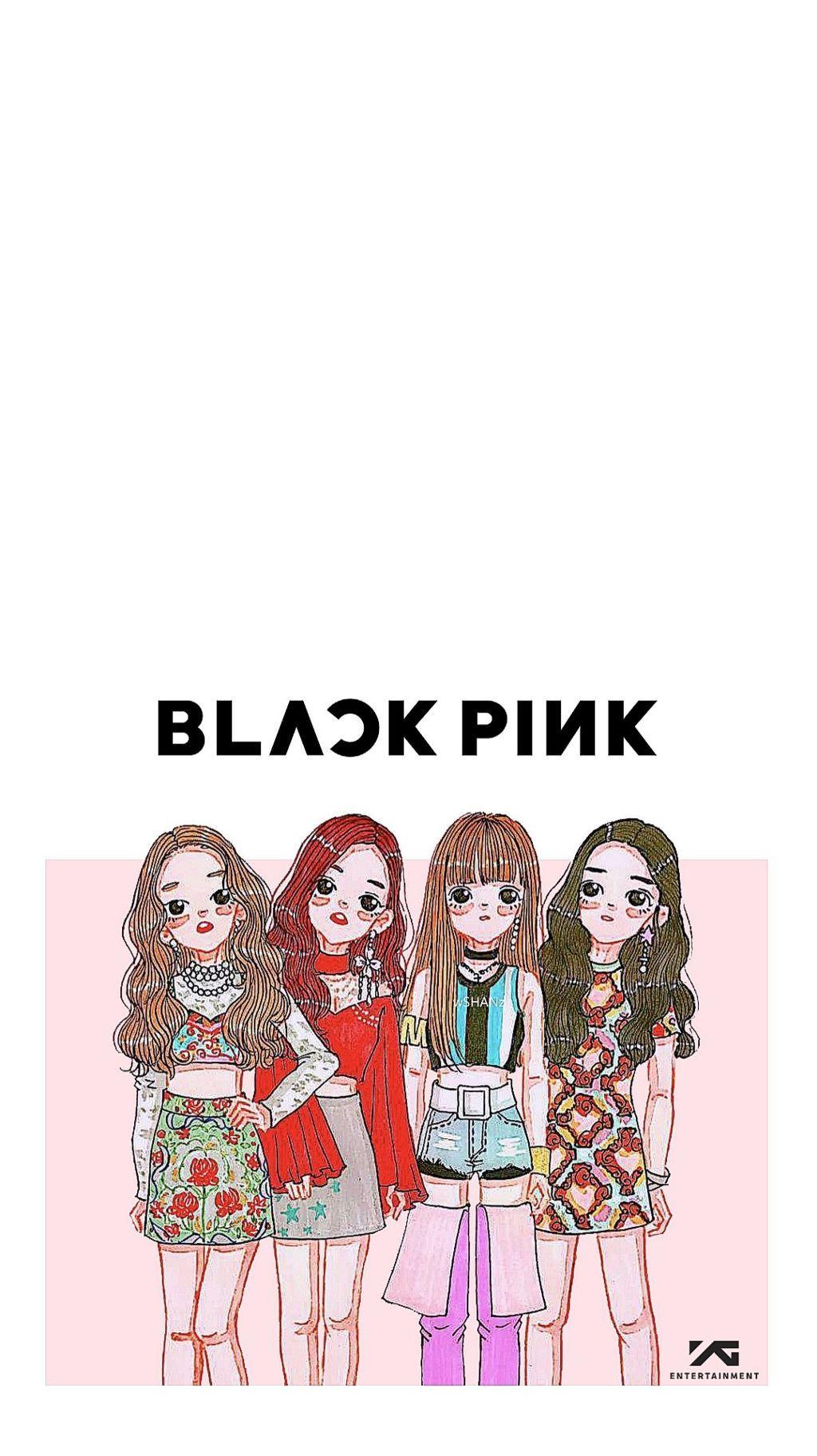 Blackpink Cartoon Wallpapers Top Free Blackpink Cartoon Backgrounds