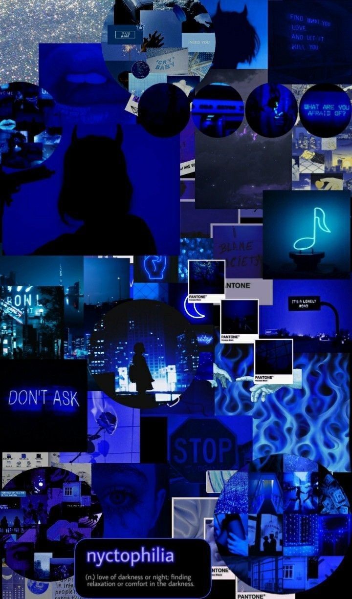 Dark Blue Collage Wallpapers Top Free Dark Blue Collage Backgrounds