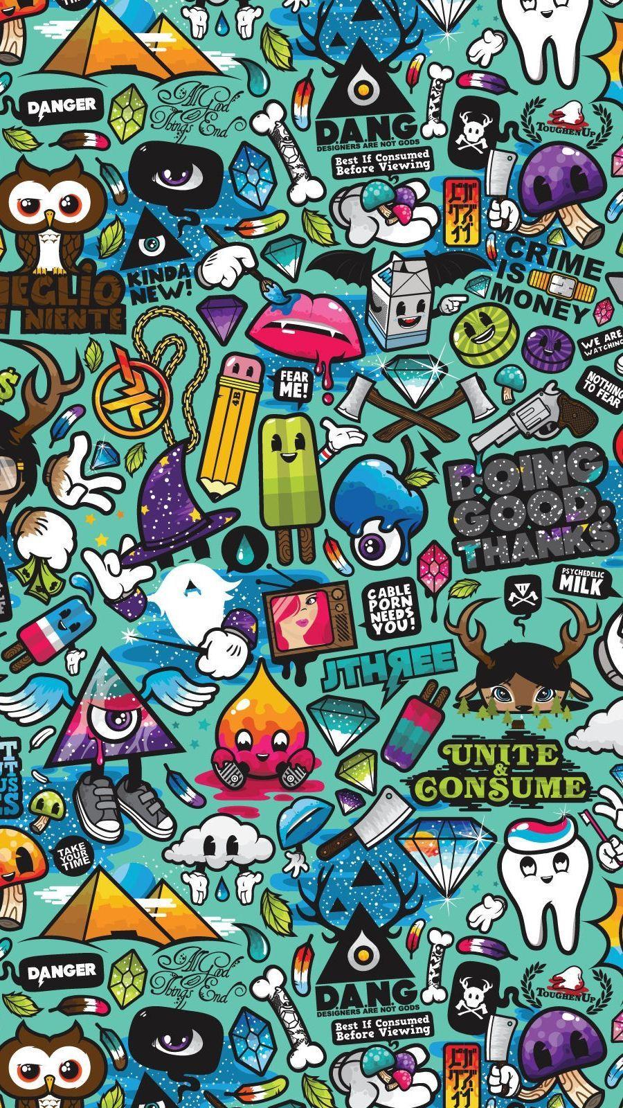 Contoh Download Wallpaper Doodle Keren falihahblog