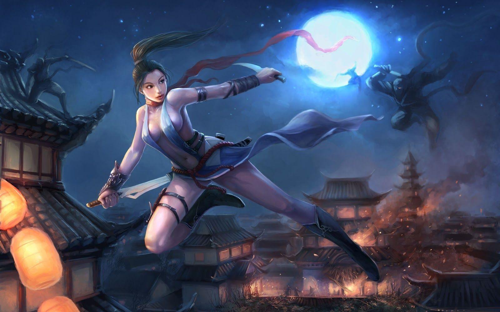 Ninja Girl Anime Art Wallpapers Top Free Ninja Girl Anime Art