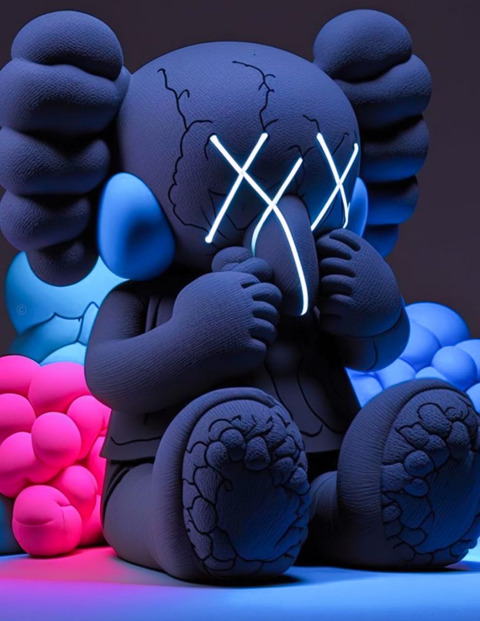 Kaws Blue Wallpapers Top Free Kaws Blue Backgrounds WallpaperAccess
