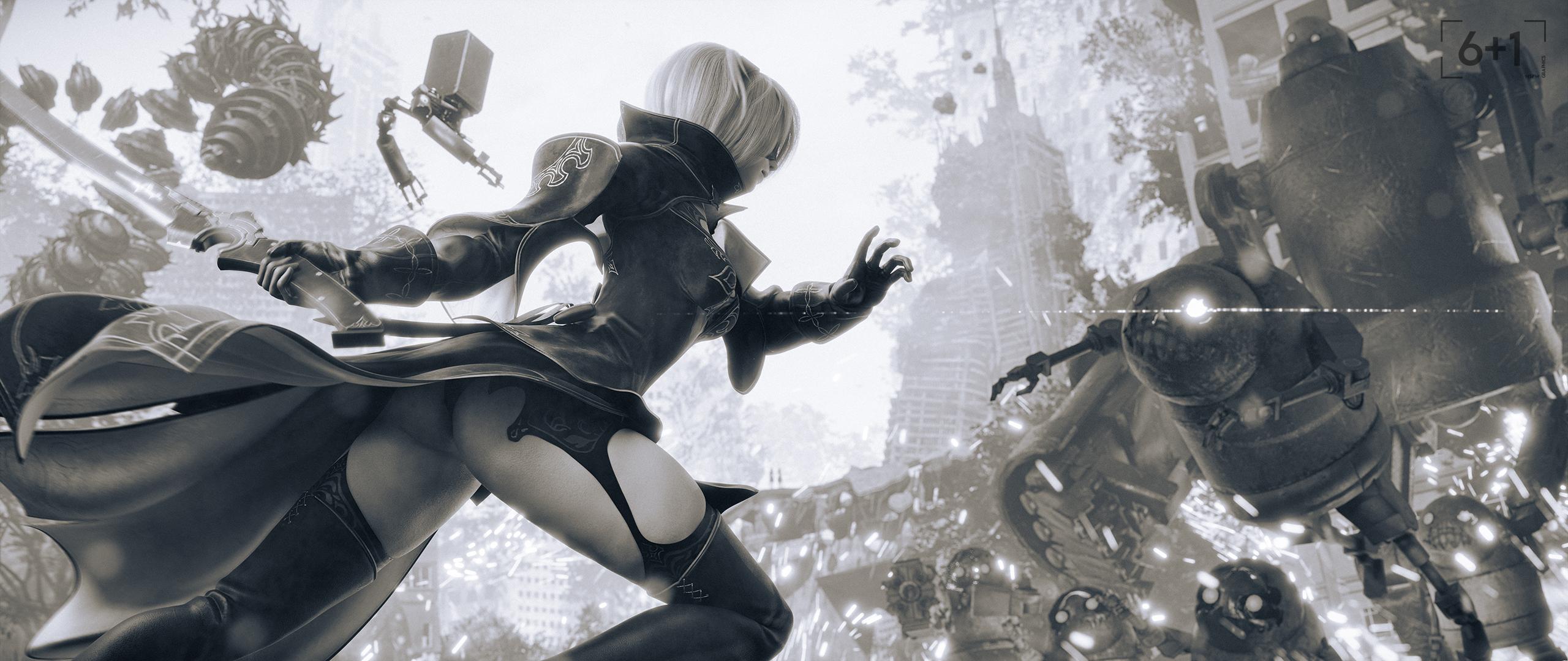Nier 2B Wallpapers Top Free Nier 2B Backgrounds WallpaperAccess