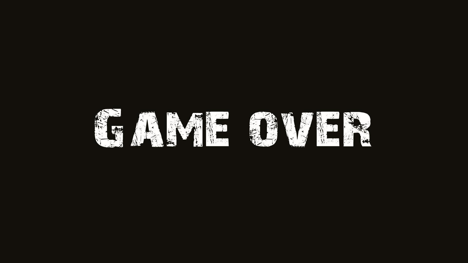 Game Over Wallpapers Top Free Game Over Backgrounds WallpaperAccess