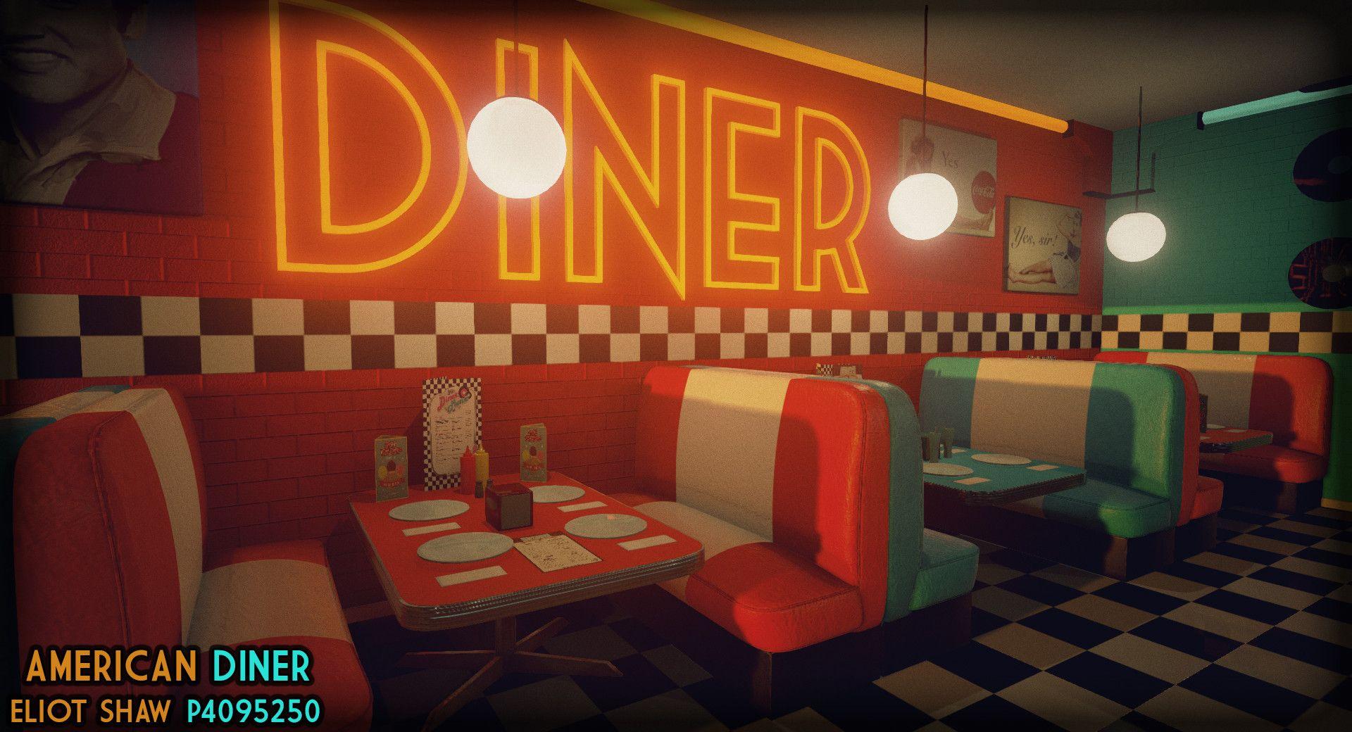 50S Diner Wallpapers Top Free 50S Diner Backgrounds WallpaperAccess