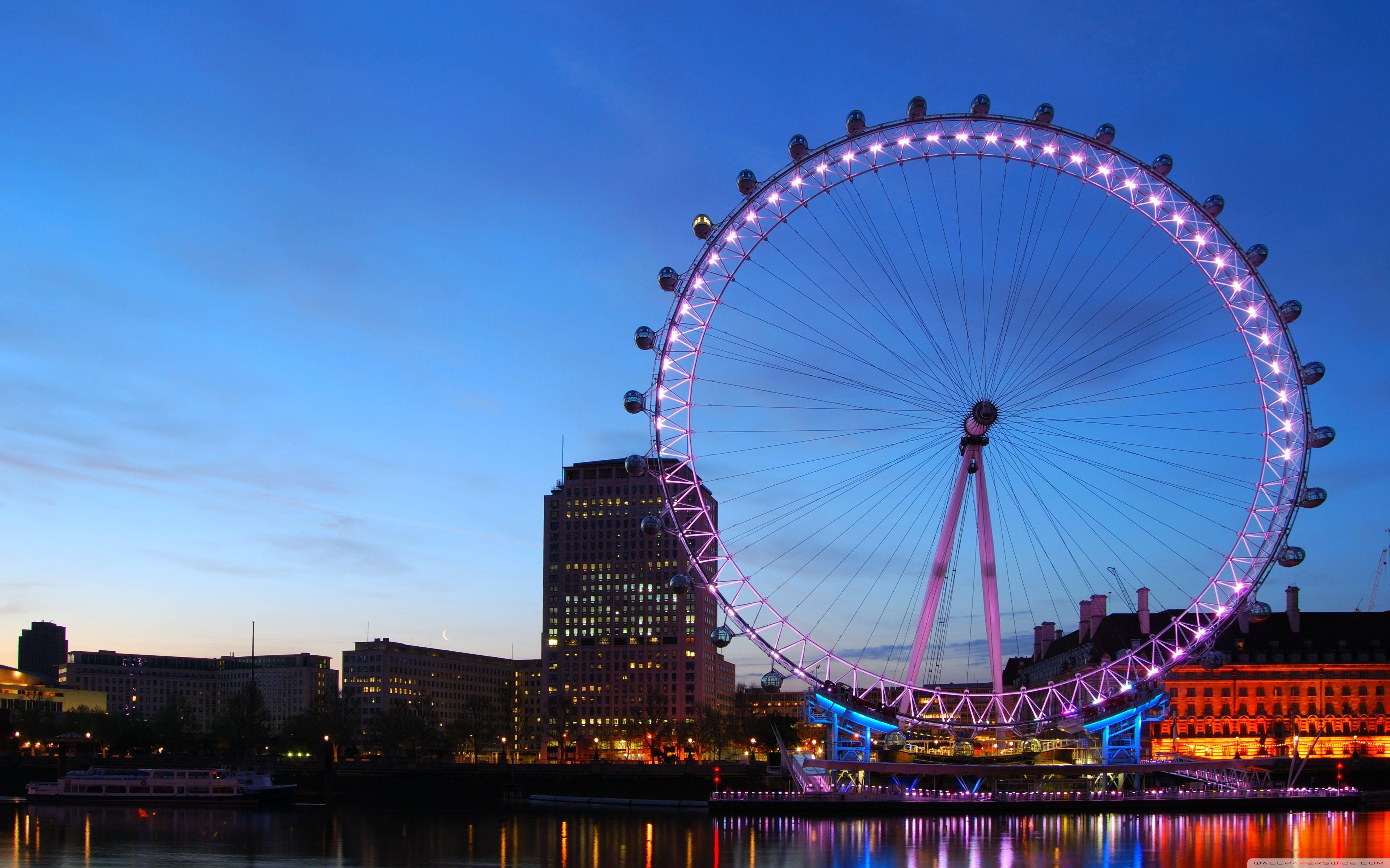 London Eye At Night Wallpaper