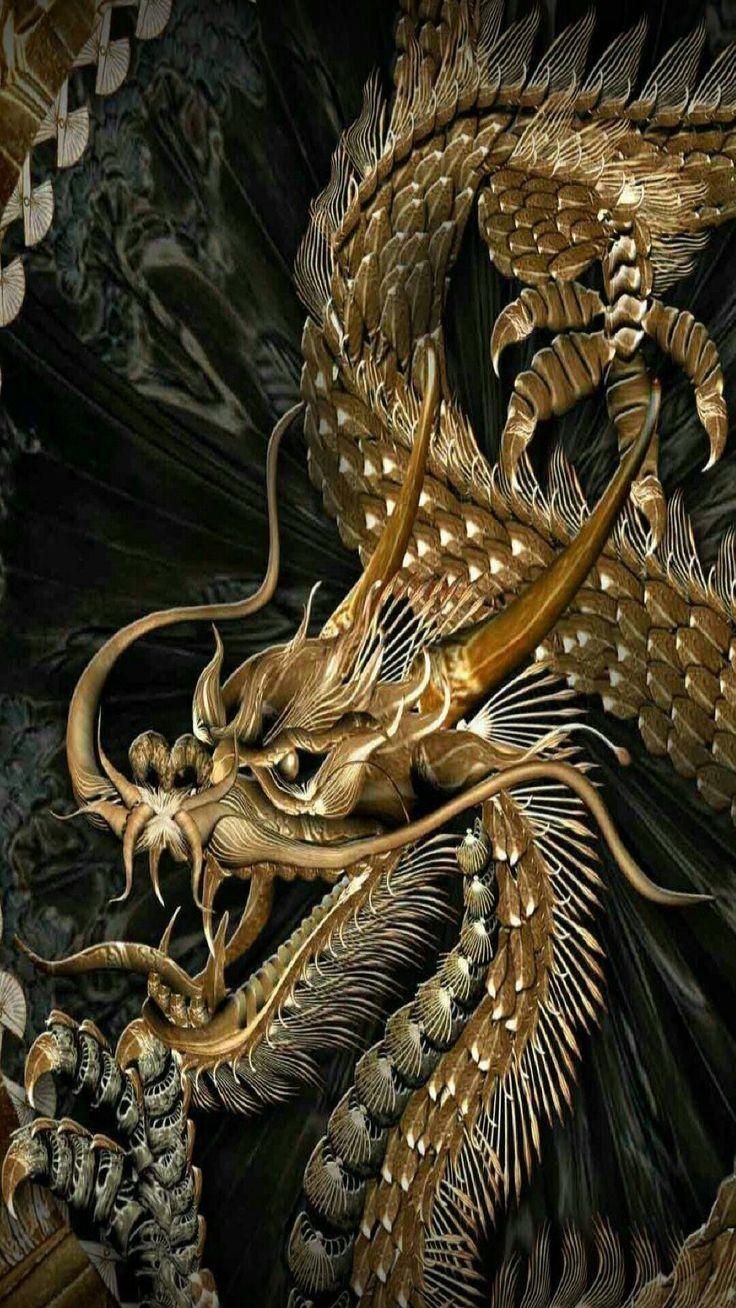 Black and Gold Dragon Wallpapers Top Free Black and Gold Dragon