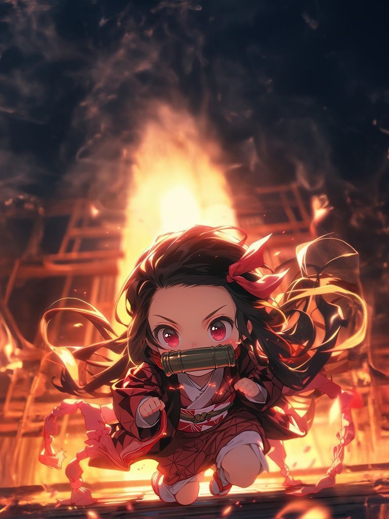 Baby Nezuko Wallpapers Top Free Baby Nezuko Backgrounds WallpaperAccess