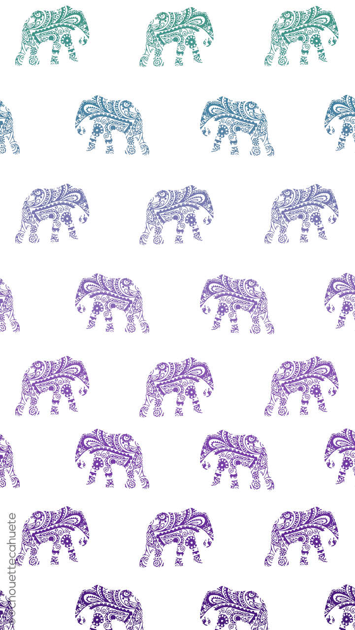Purple Elephant Wallpaper