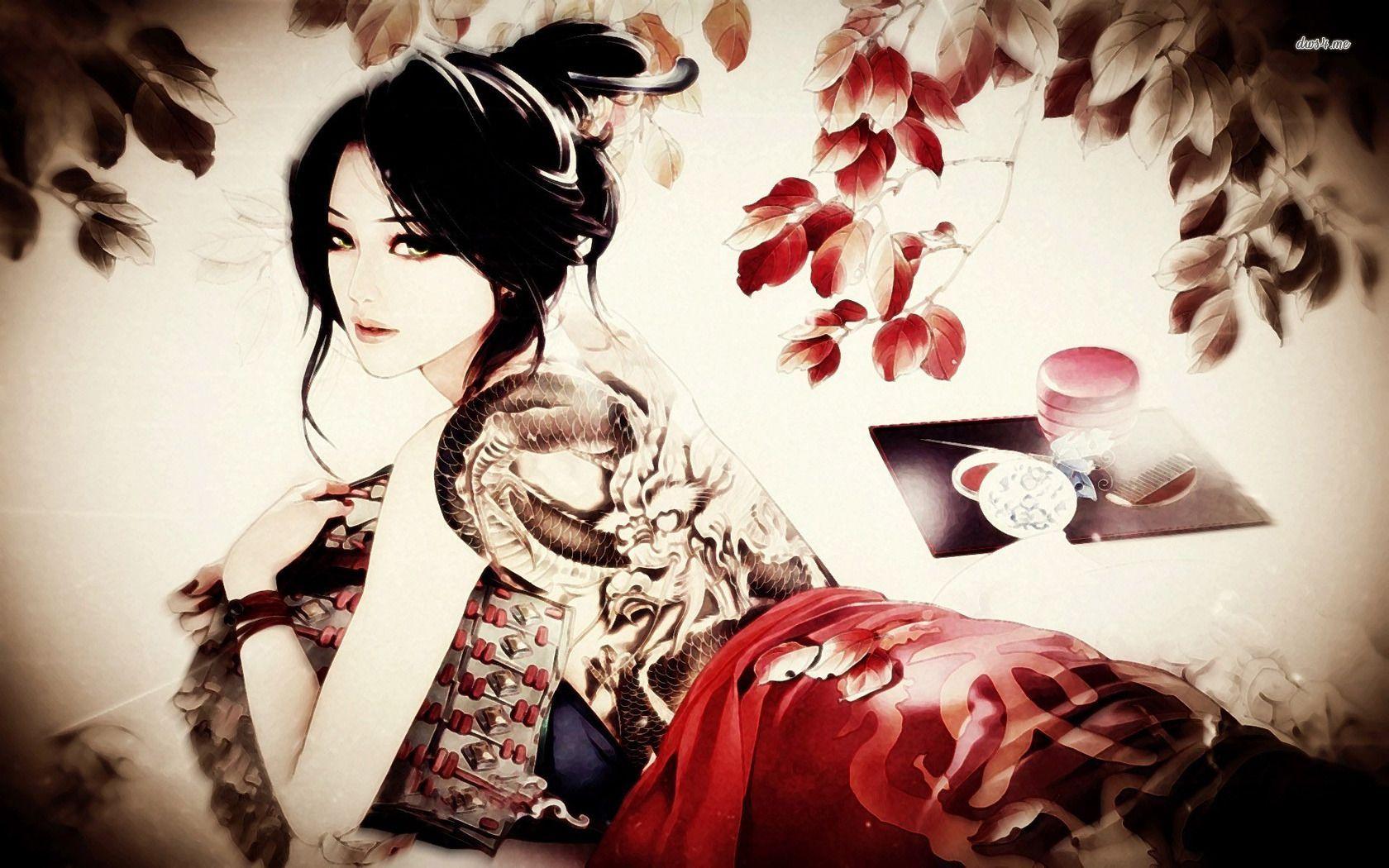 Japanese Geisha Wallpapers Top Free Japanese Geisha Backgrounds