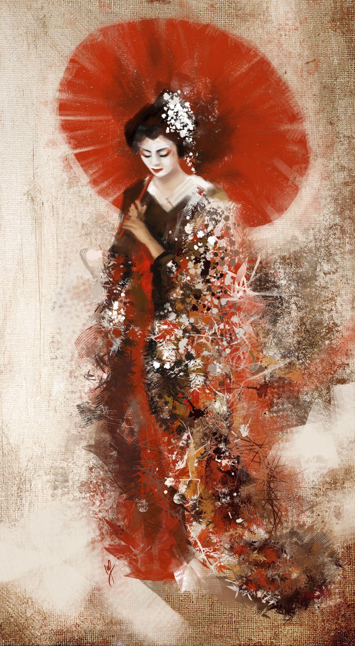 Japanese Geisha Wall Art