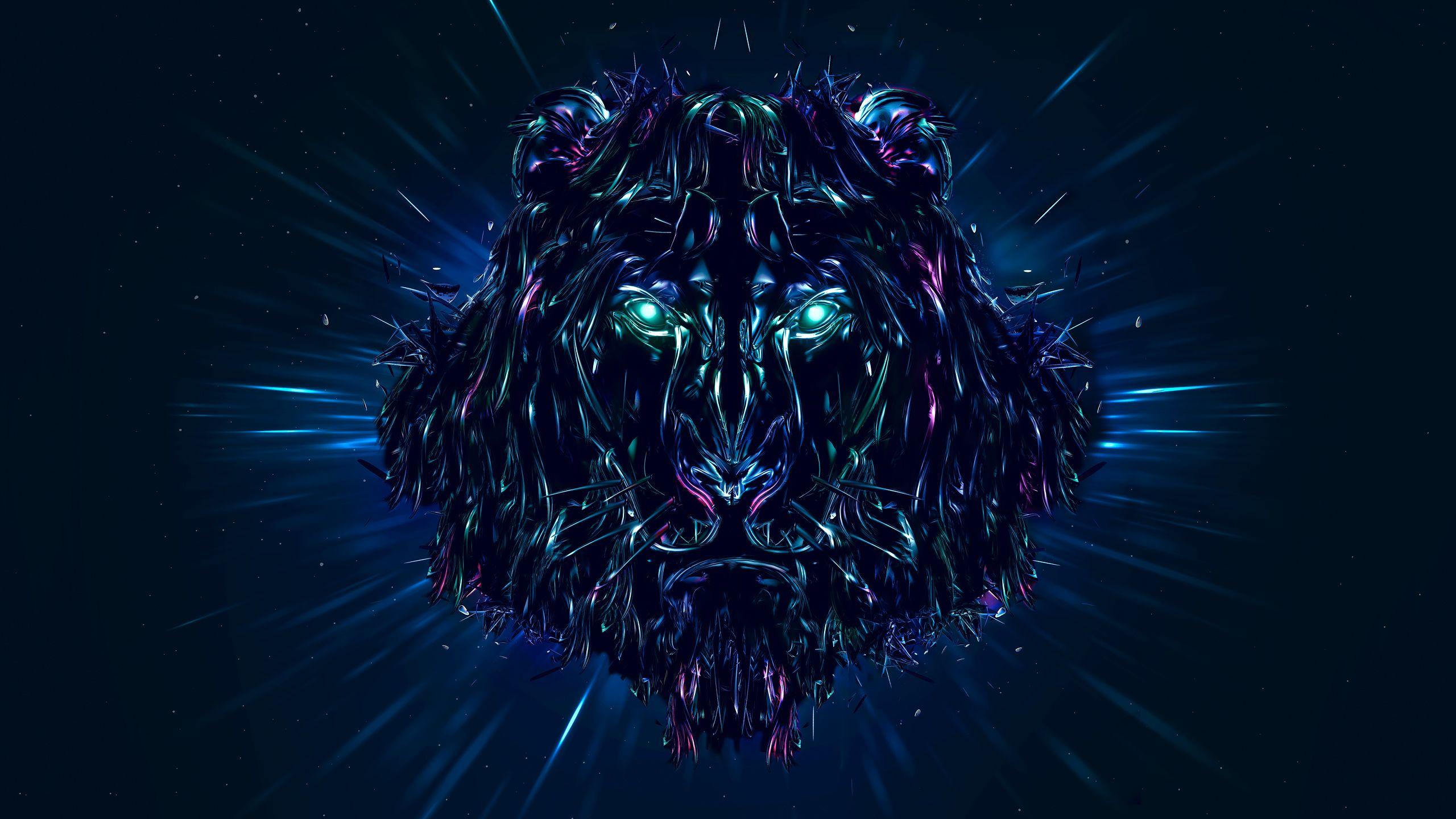 Red And Blue Lion Wallpaper / The commonly used term african lion