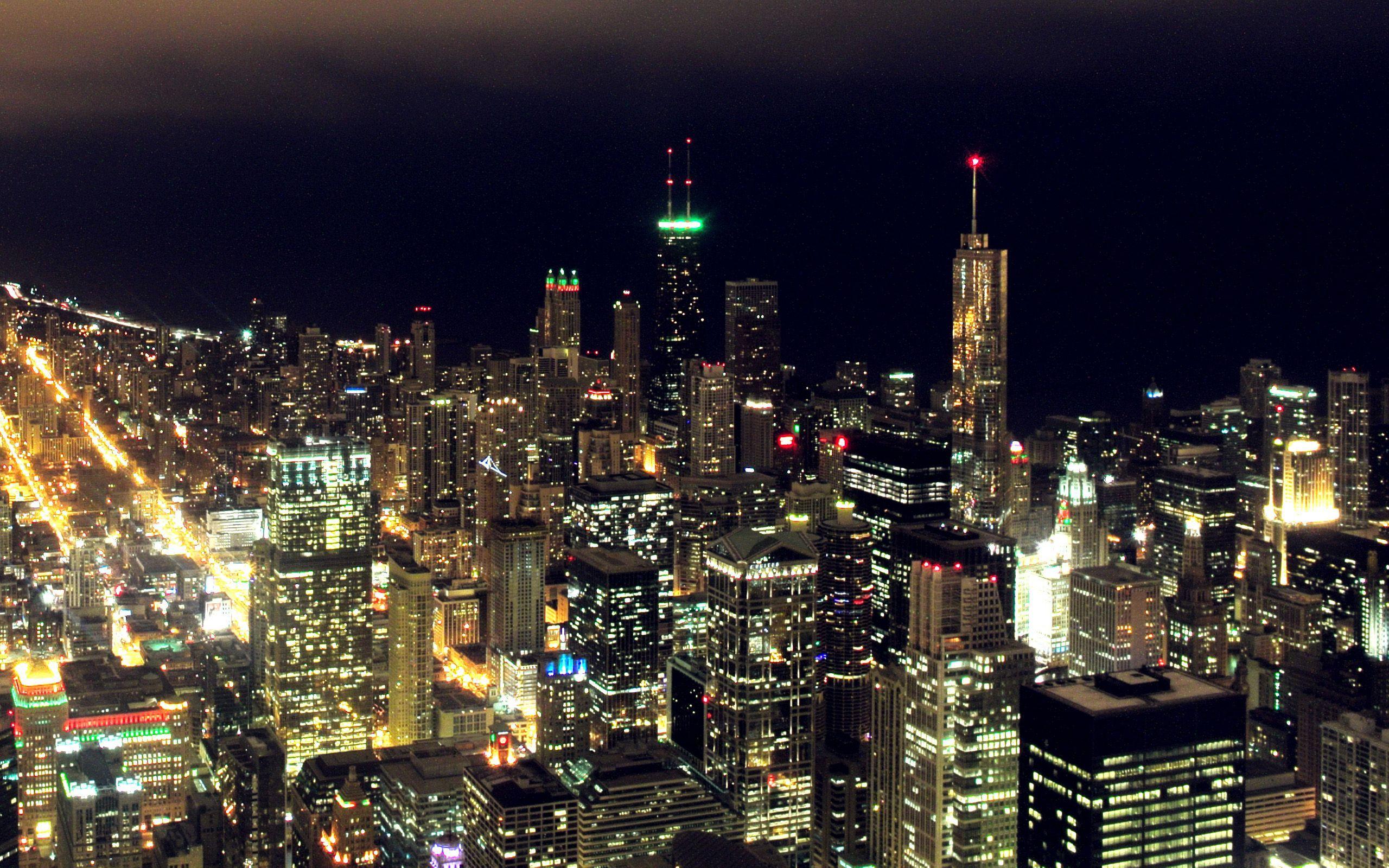 Chicago City Night Wallpapers Top Free Chicago City Night Backgrounds