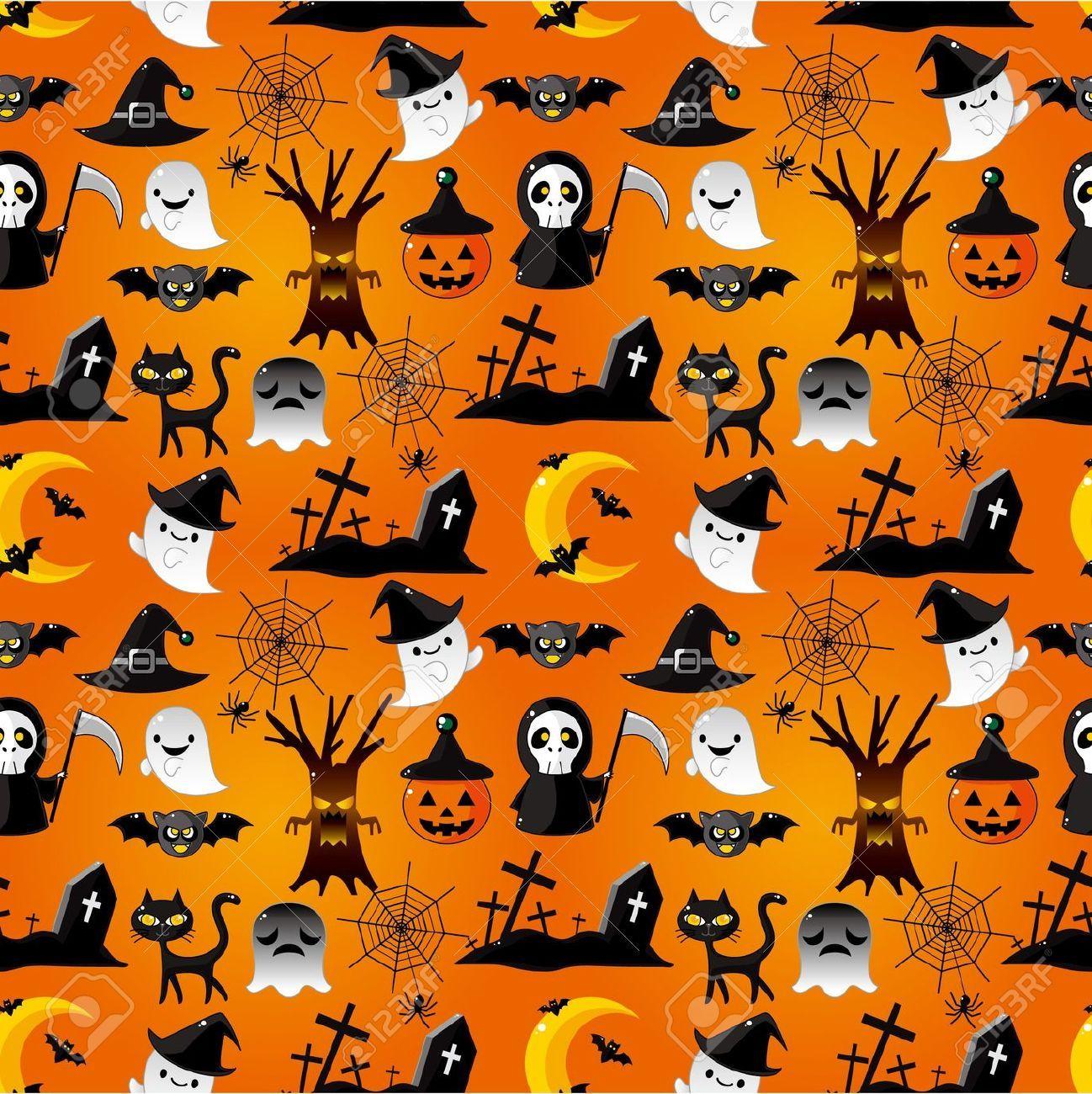 Cute Halloween Pattern Wallpapers Top Free Cute Halloween Pattern