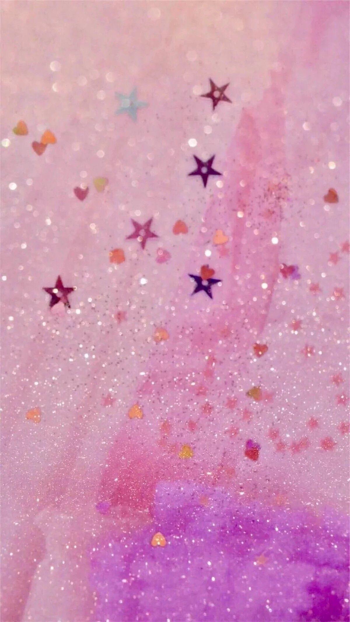 Girly Pink Glitter Aesthetic Wallpaper Choose from over a million