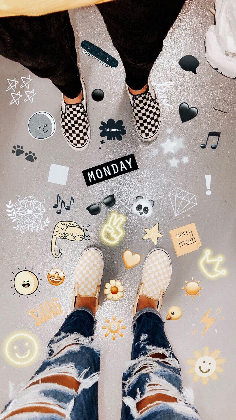 Yellow Aesthetic Vans Wallpaper