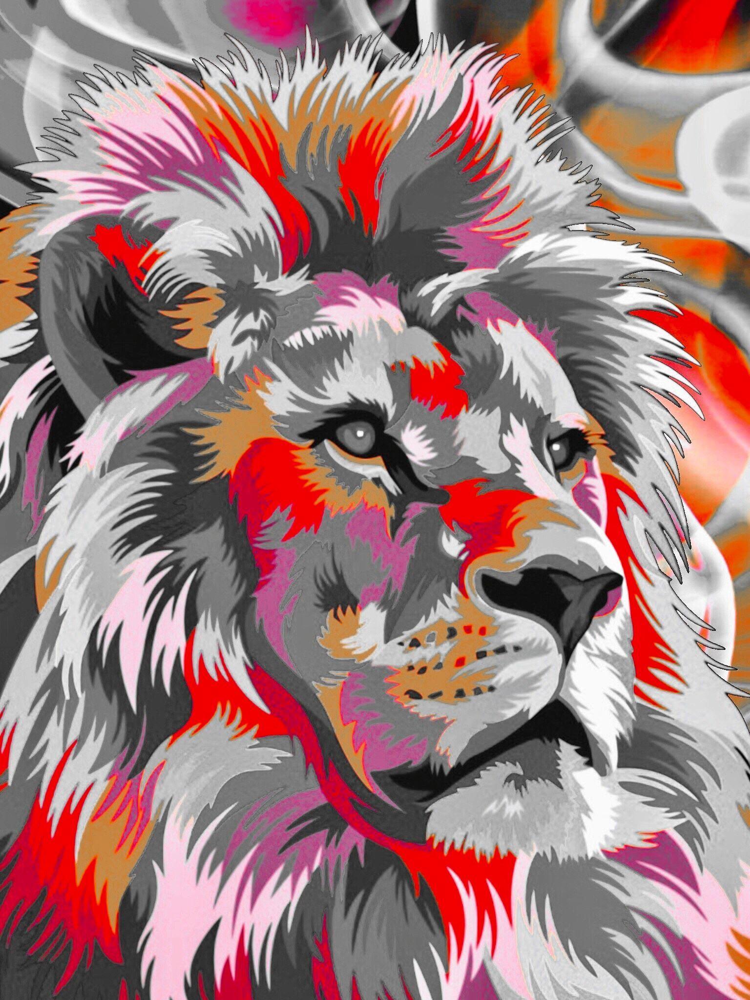 Colorful Lion Wallpapers Top Free Colorful Lion Backgrounds