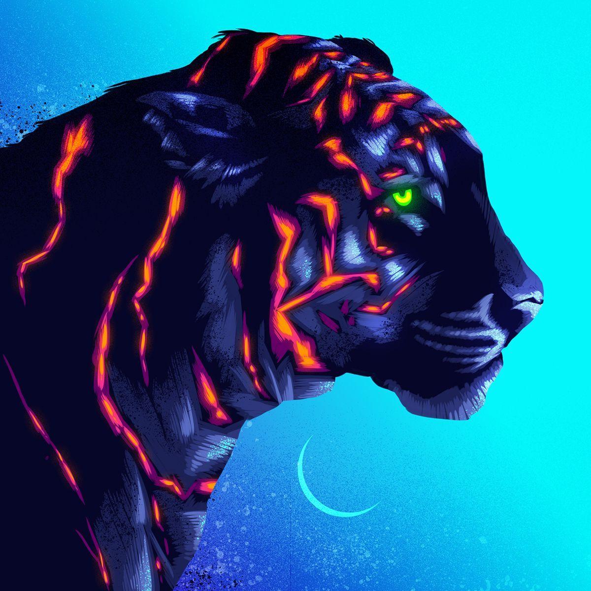Neon Animal Wallpapers Top Free Neon Animal Backgrounds WallpaperAccess
