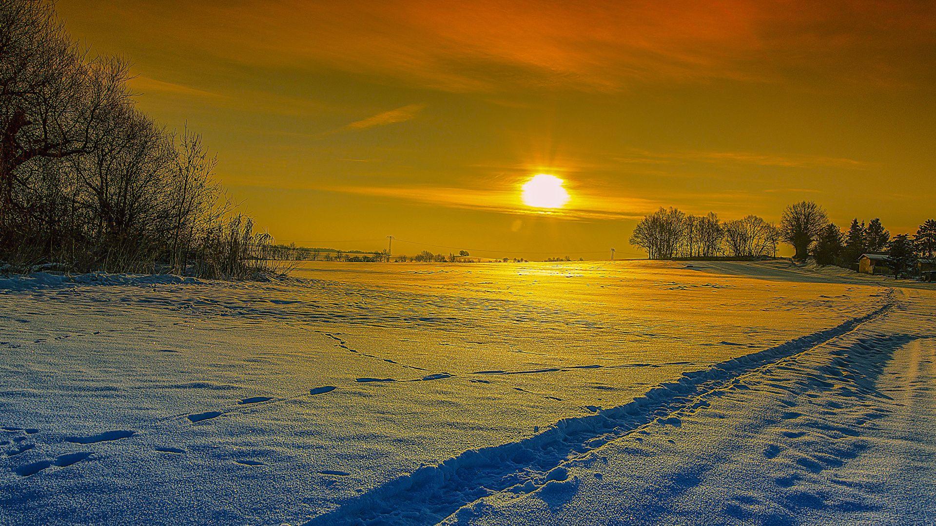 Winter Sunrise Nature Wallpapers Top Free Winter Sunrise Nature