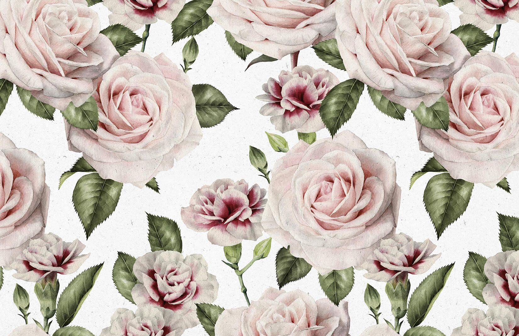 Neutral Floral Desktop Wallpaper