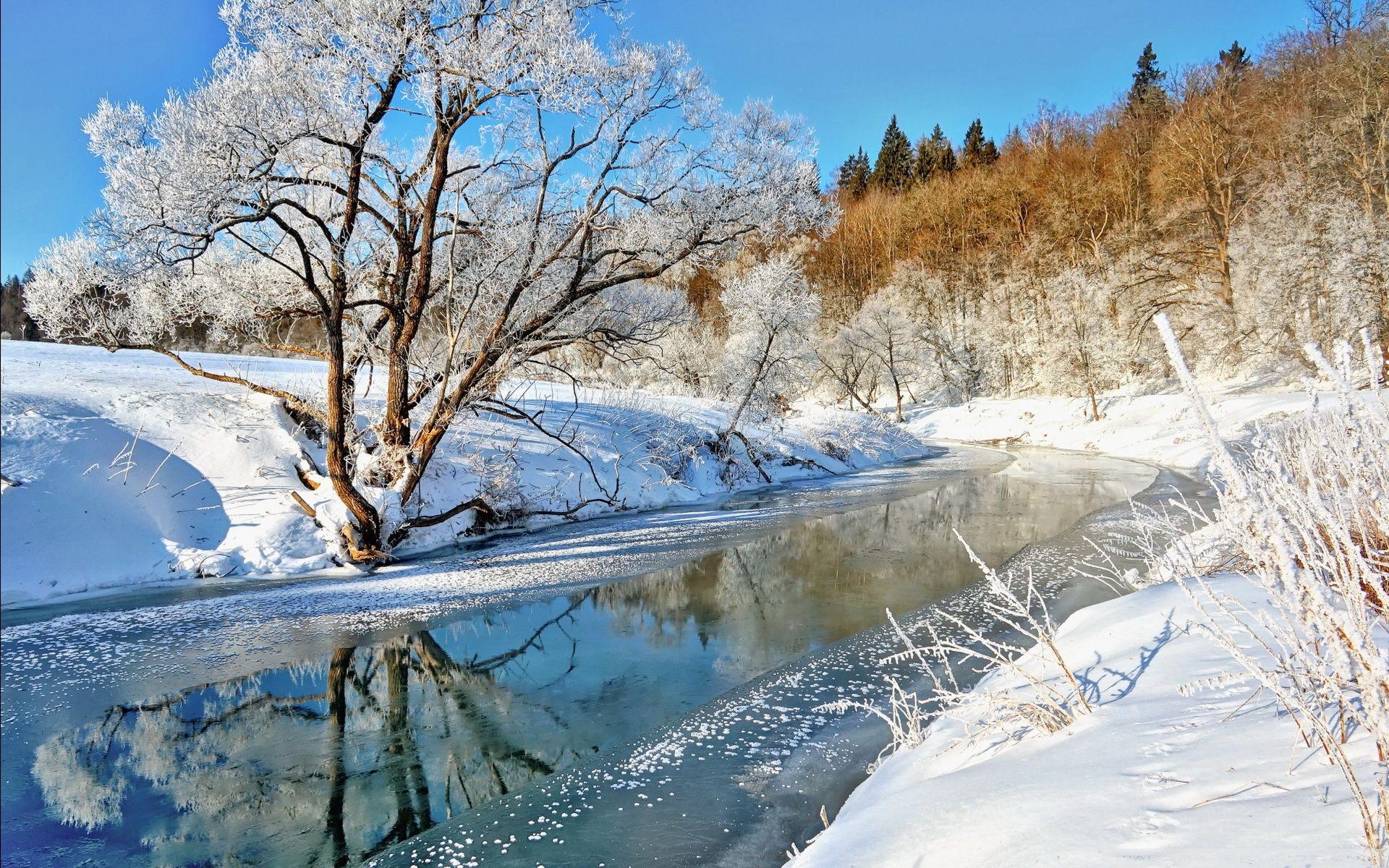 Winter River Wallpapers Top Free Winter River Backgrounds