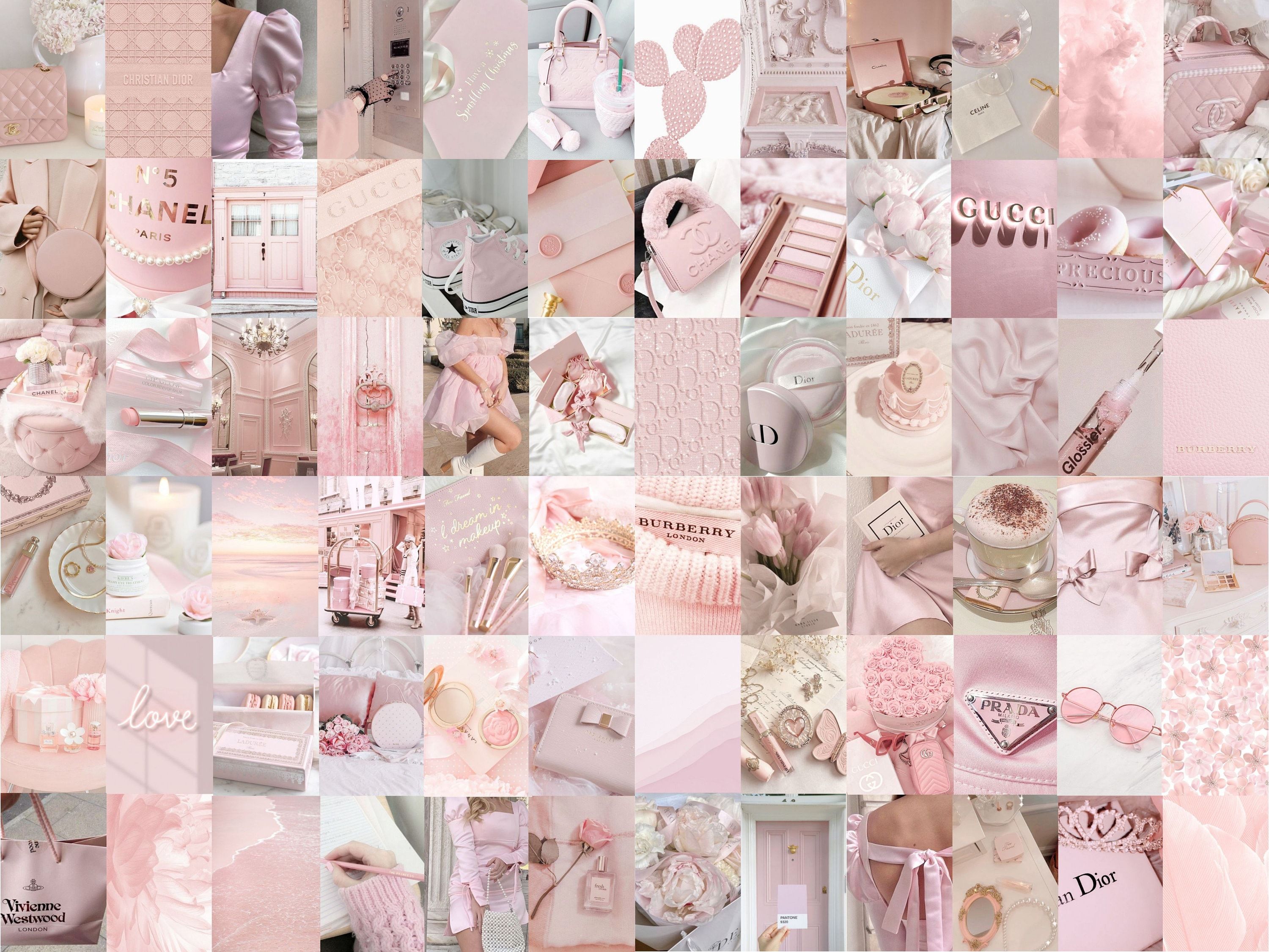 Light Pink Collage Wallpapers Top Free Light Pink Collage Backgrounds