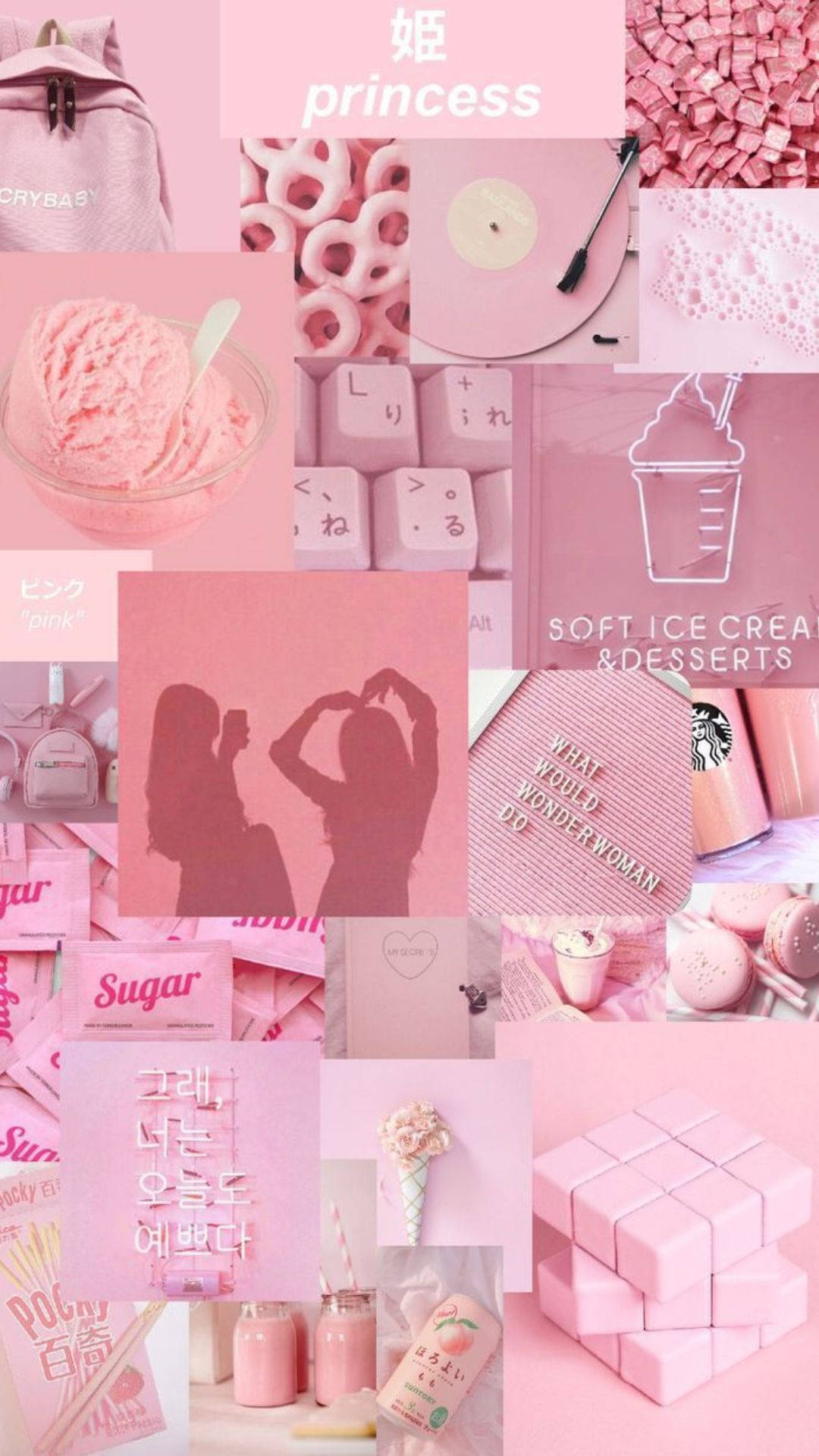 Light Pink Collage Wallpapers Top Free Light Pink Collage Backgrounds
