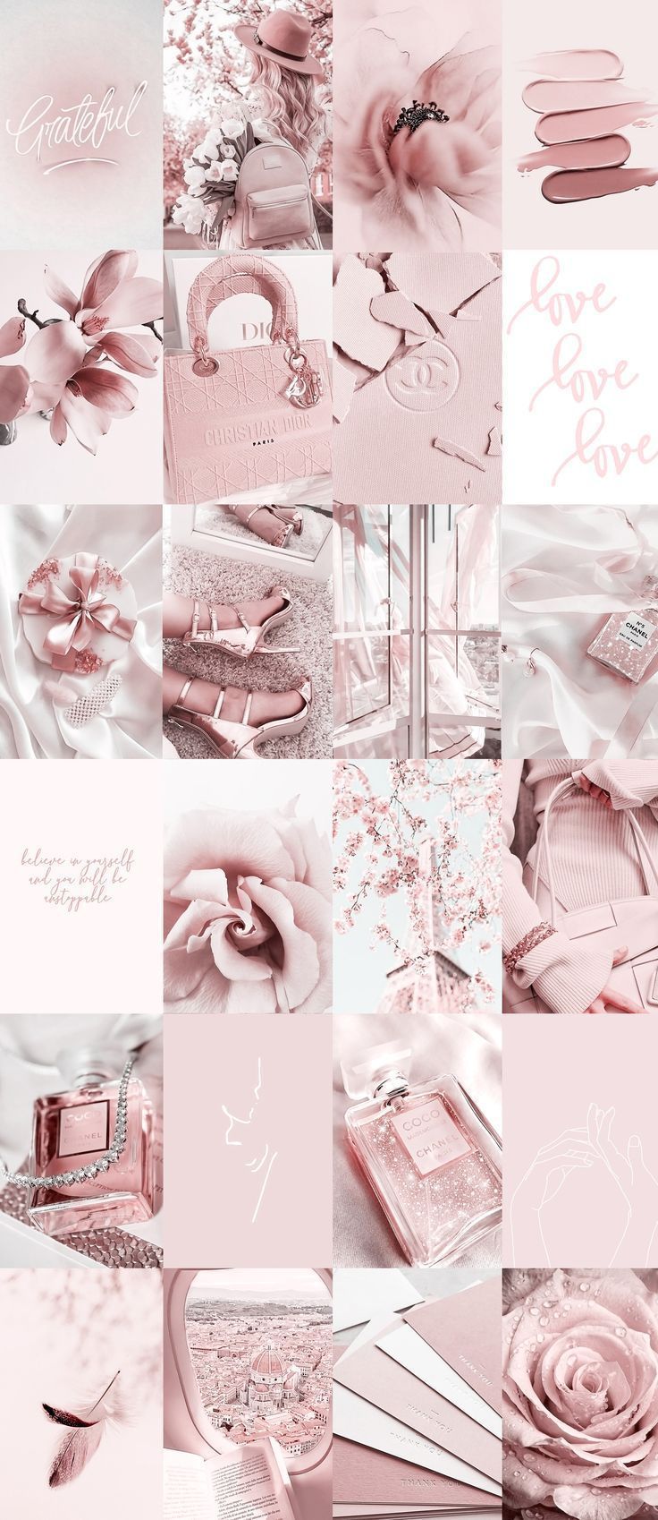Light Pink Collage Wallpapers Top Free Light Pink Collage Backgrounds