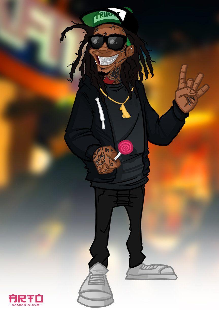 Lil Wayne Cartoon Wallpapers Top Free Lil Wayne Cartoon Backgrounds WallpaperAccess