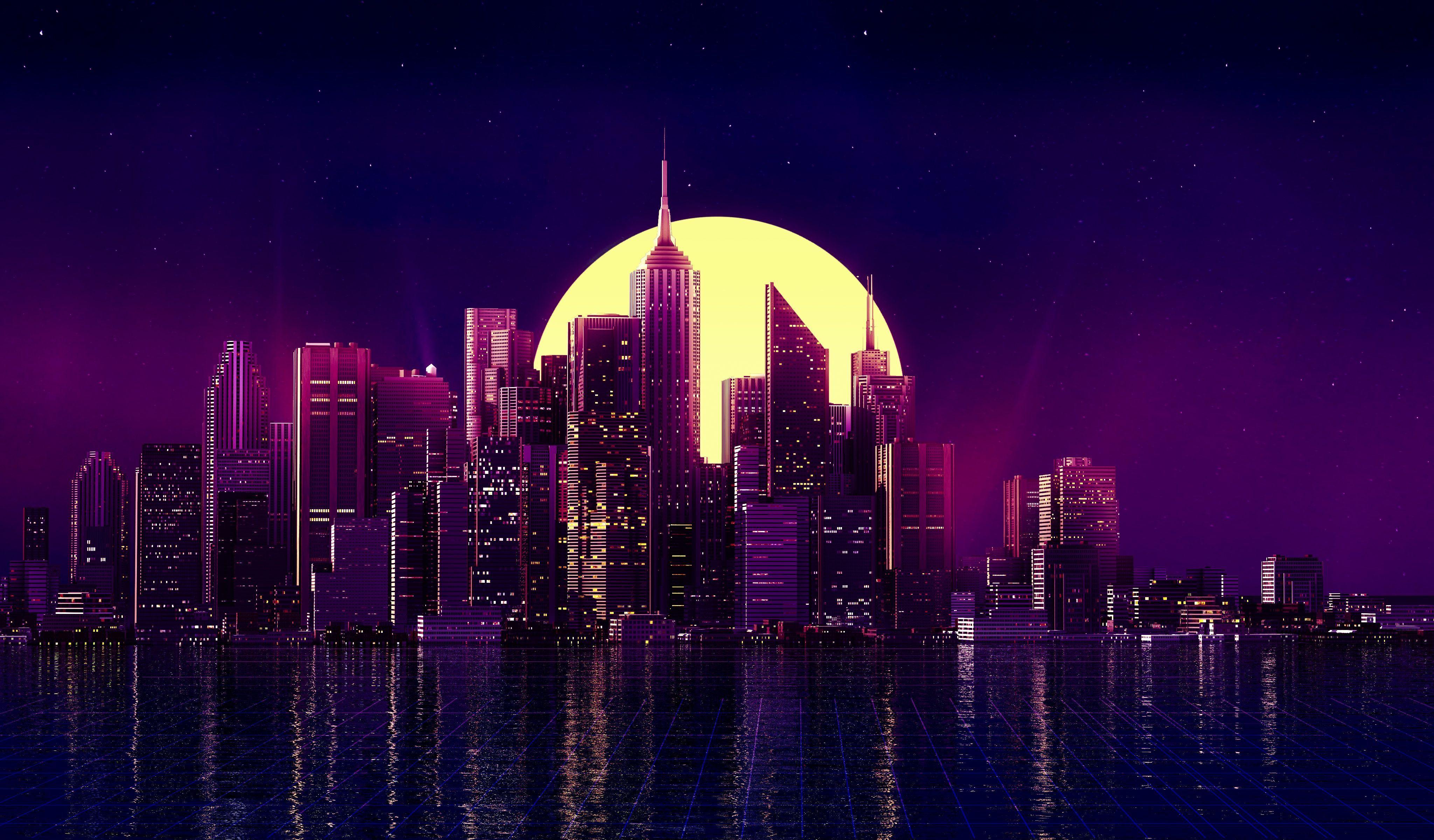 Neon City Wallpapers Top Free Neon City Backgrounds WallpaperAccess