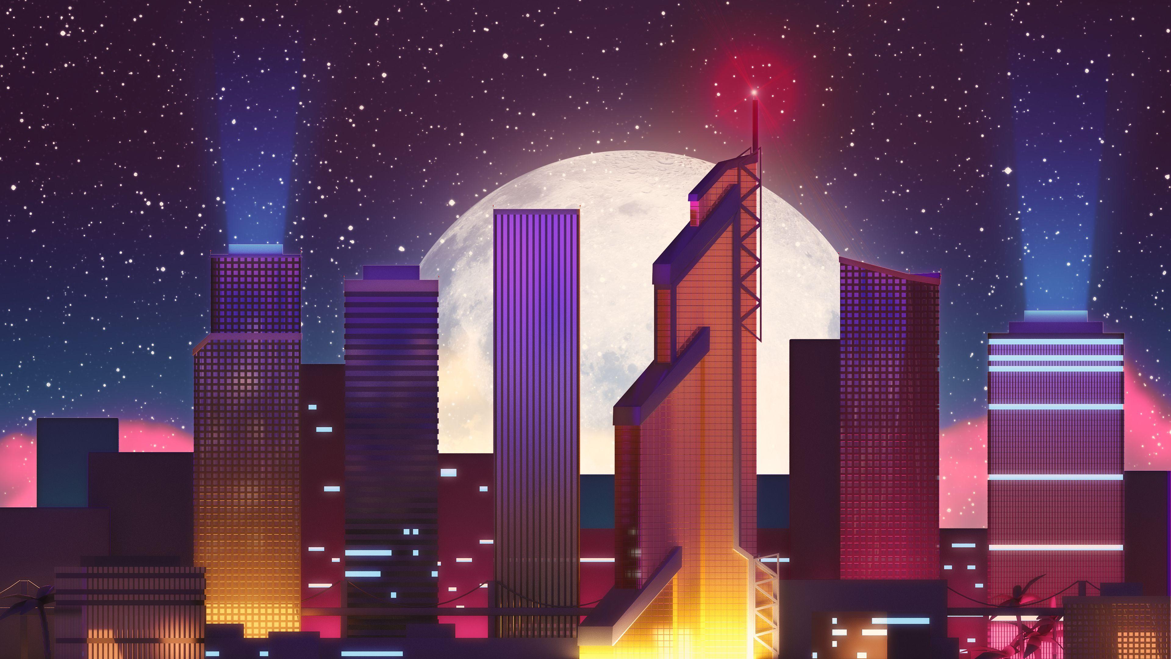Neon City Wallpapers Top Free Neon City Backgrounds WallpaperAccess