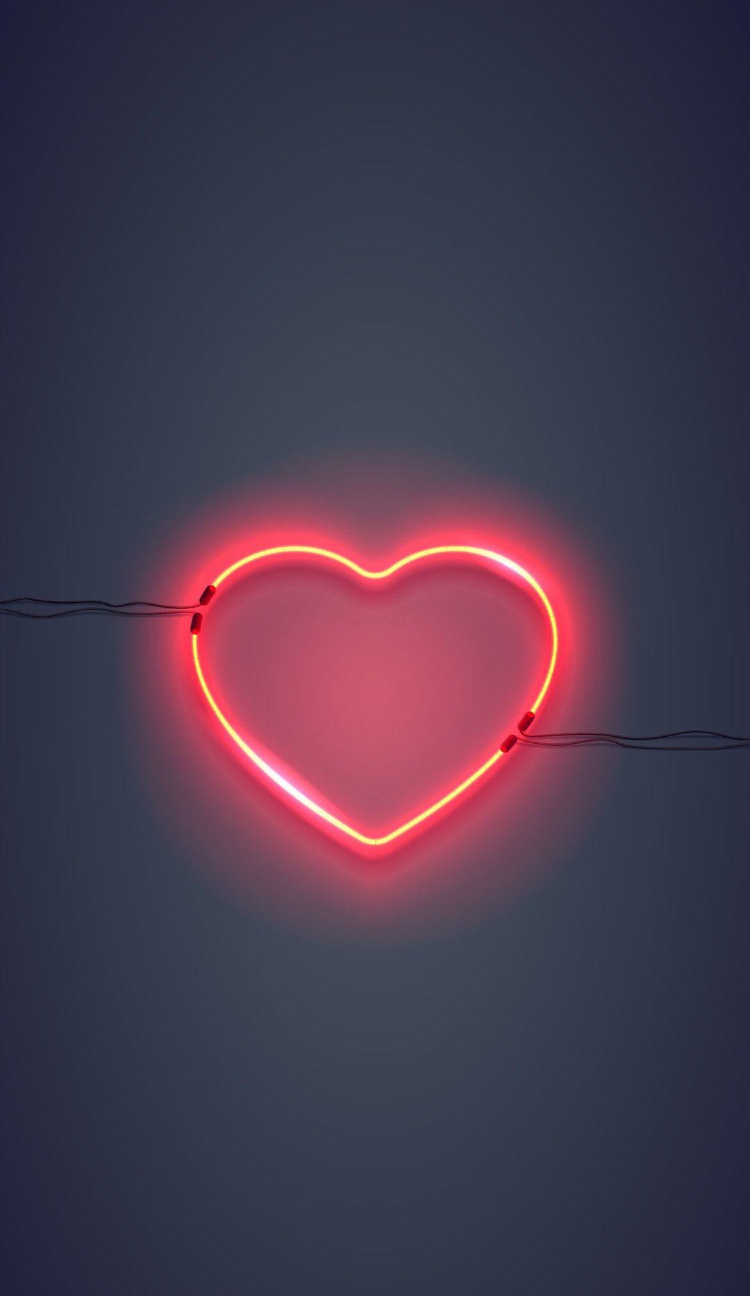 Neon Heart Wallpapers Top Free Neon Heart Backgrounds WallpaperAccess