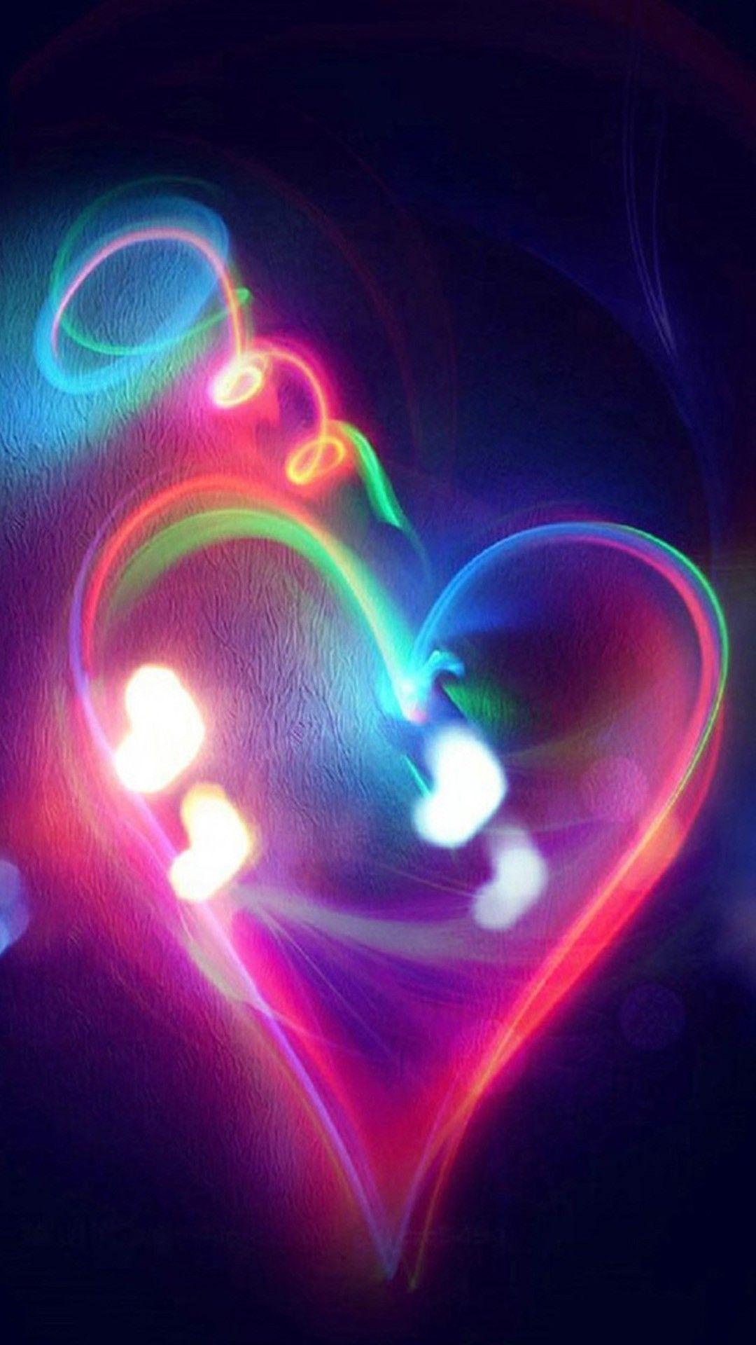 Neon Heart Wallpapers Top Free Neon Heart Backgrounds WallpaperAccess