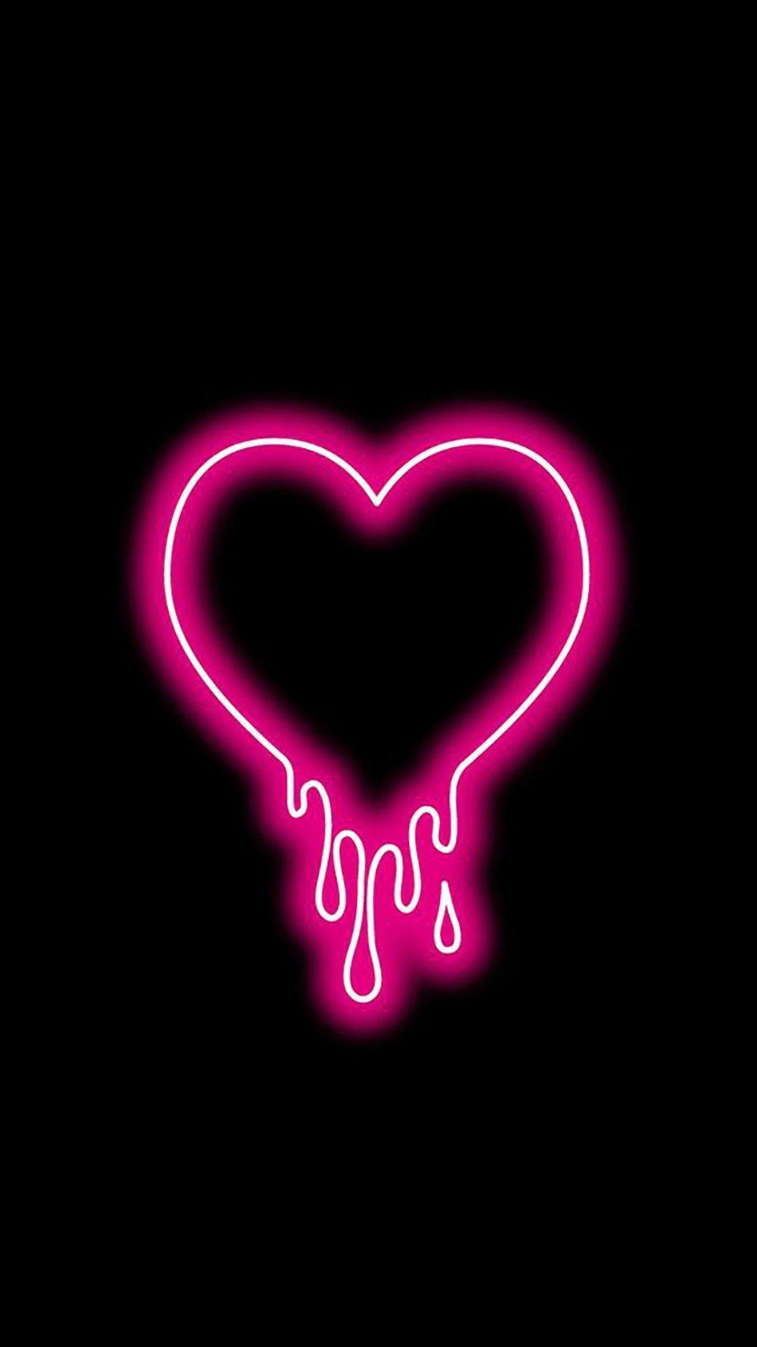 Neon Heart Wallpapers Top Free Neon Heart Backgrounds WallpaperAccess