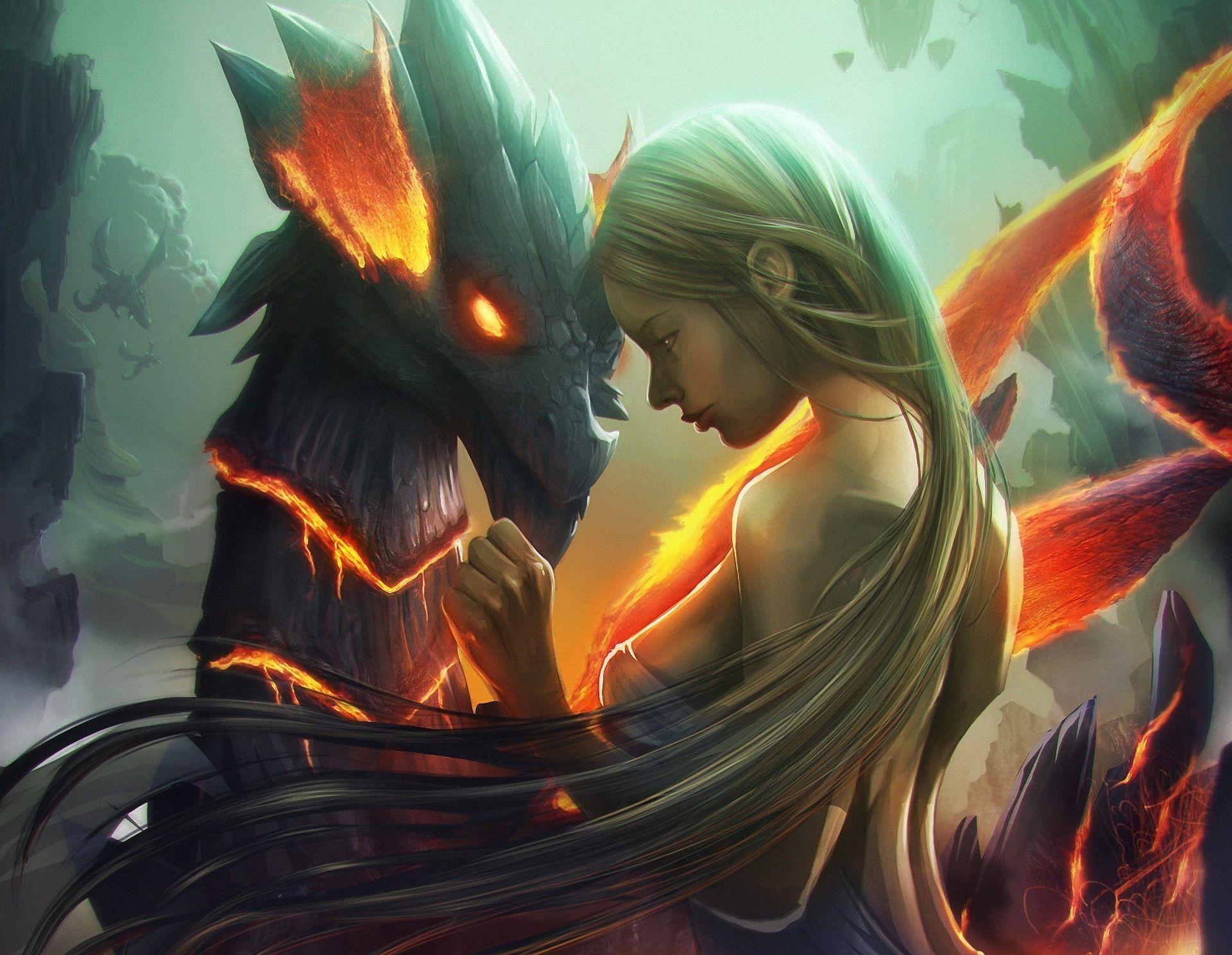 Dragon Girl Wallpapers Top Free Dragon Girl Backgrounds WallpaperAccess