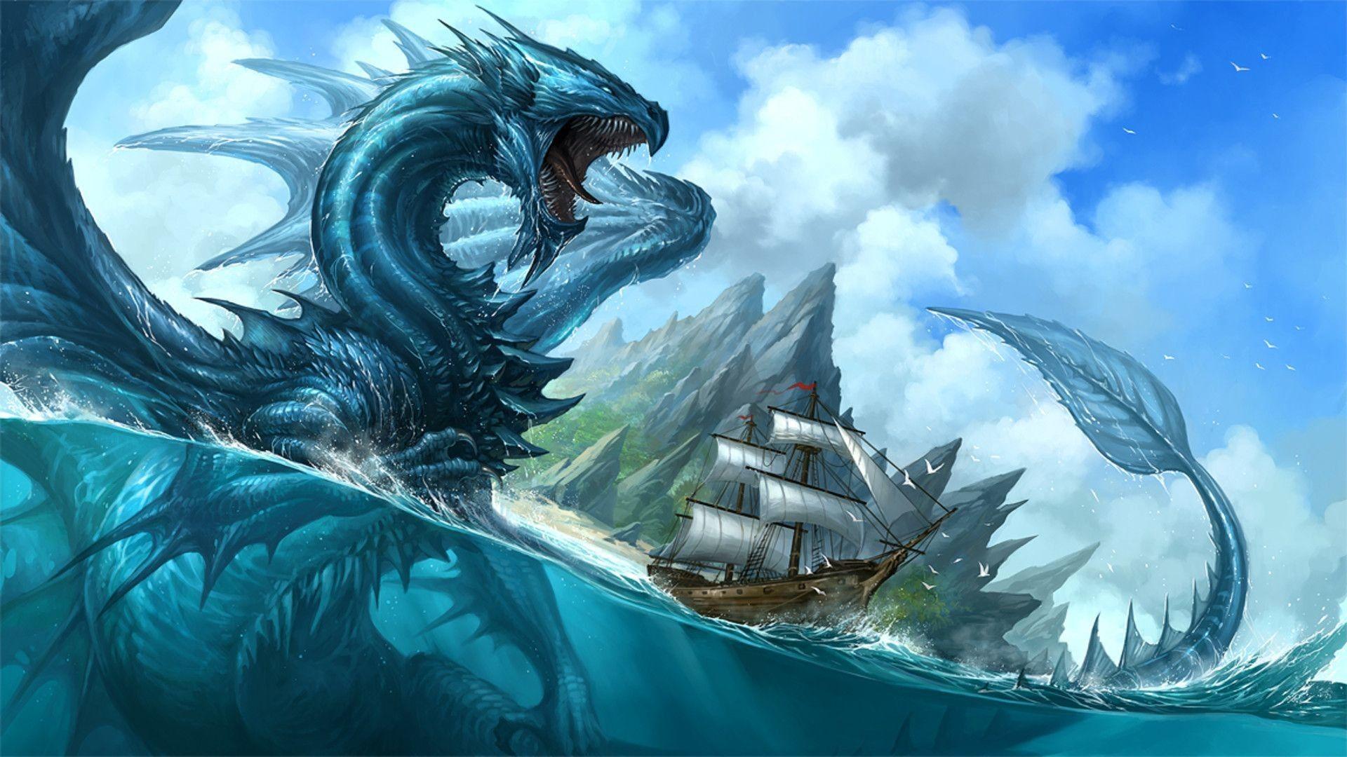 Blue Water Dragon Wallpapers Top Free Blue Water Dragon Backgrounds