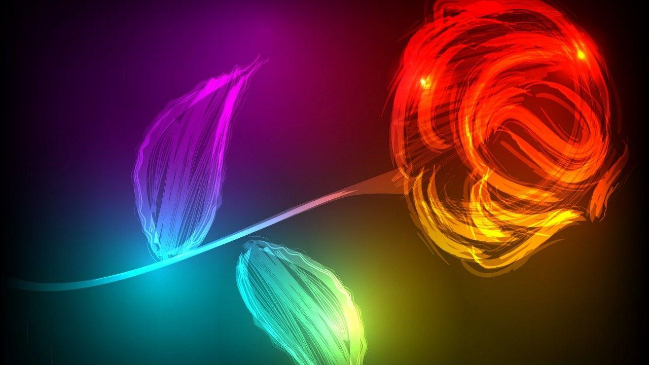 Neon Rose Wallpapers Top Free Neon Rose Backgrounds WallpaperAccess
