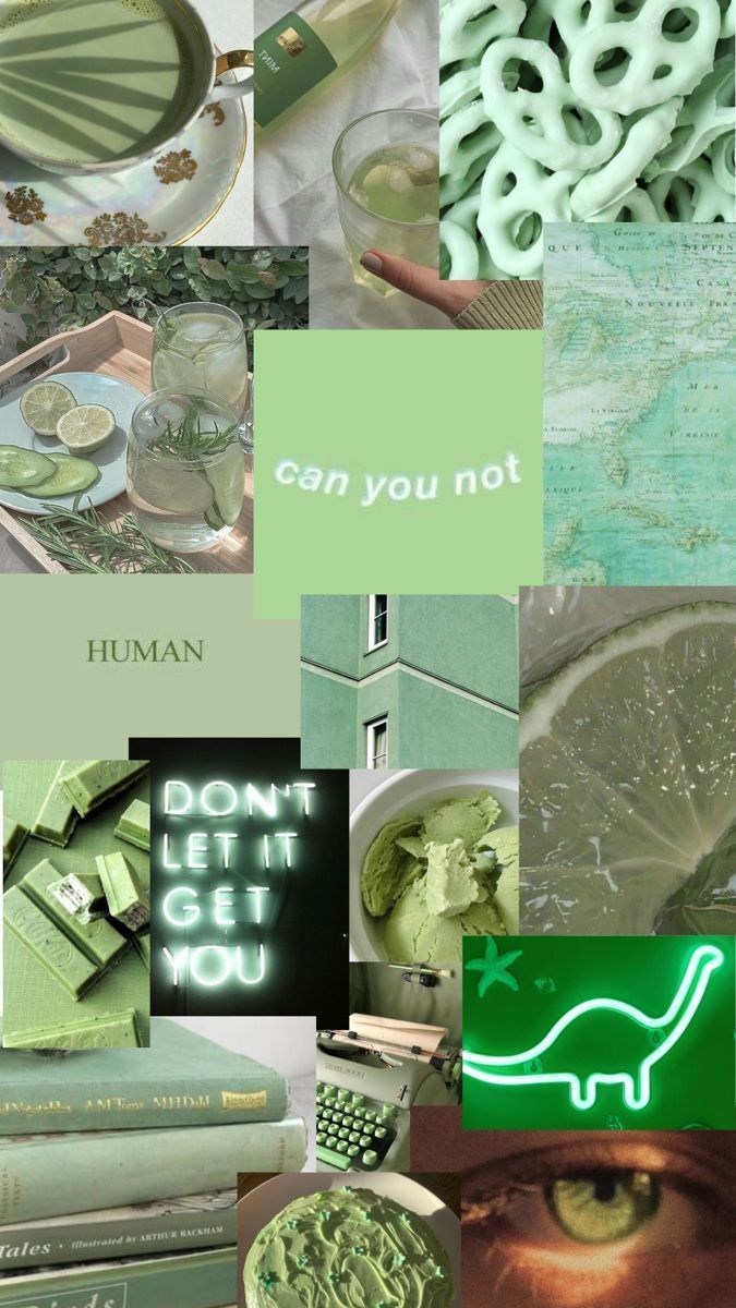 Light Green Collage Wallpapers Top Free Light Green Collage