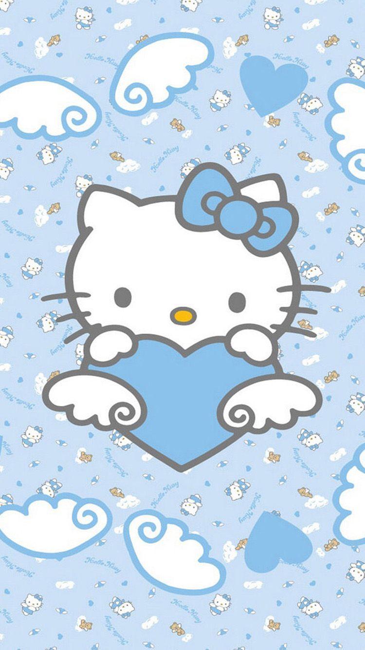 Hello Kitty Wallpaper Blue And Pink