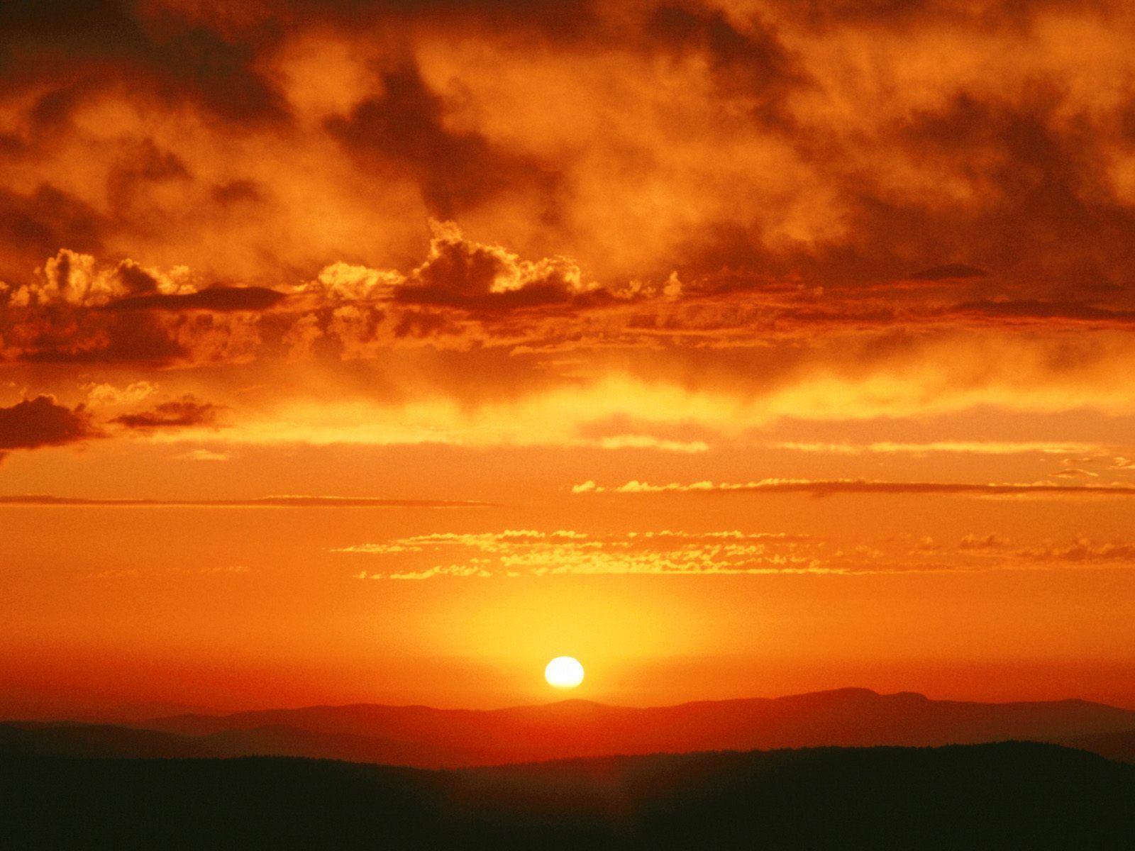 Orange Sunset Aesthetic Wallpapers Top Free Orange