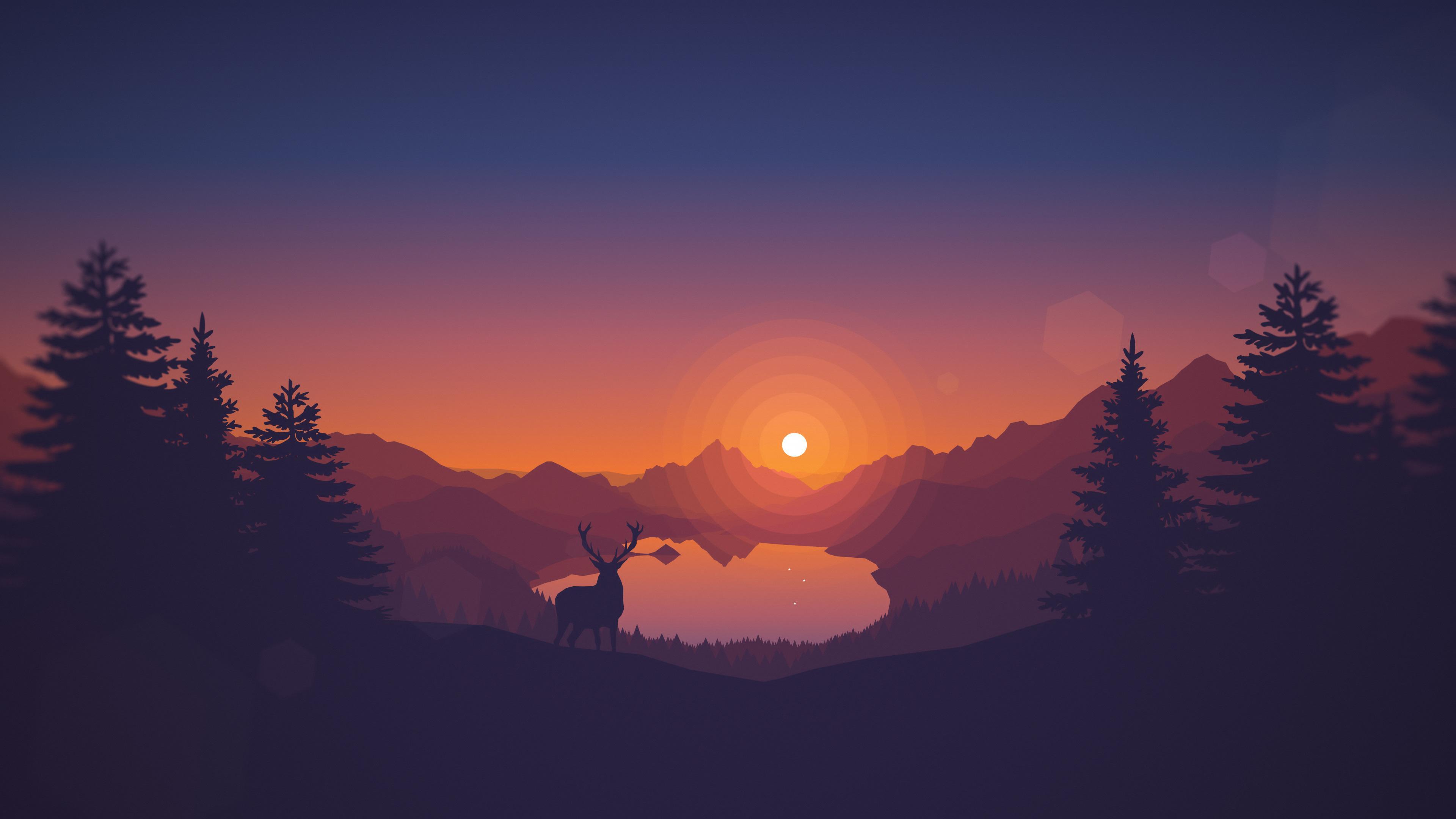 Minimalist Firewatch Wallpapers Top Free Minimalist Firewatch