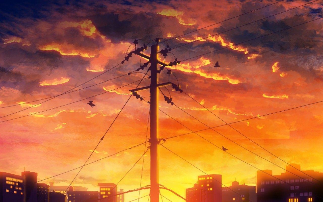 Anime Sunset Live Wallpaper 25+ Anime Sunset Desktop Wallpaper