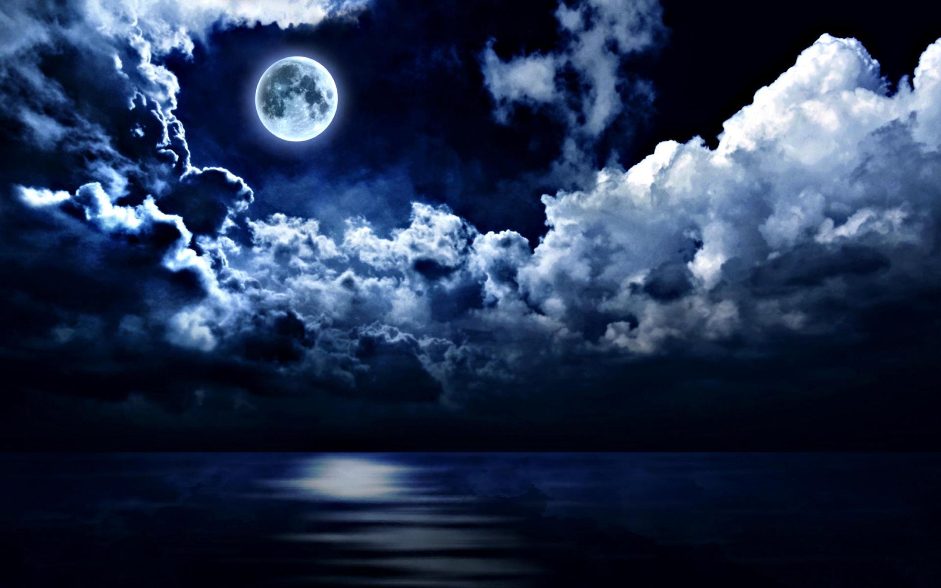 Moon Night Wallpapers Top Free Moon Night Backgrounds WallpaperAccess