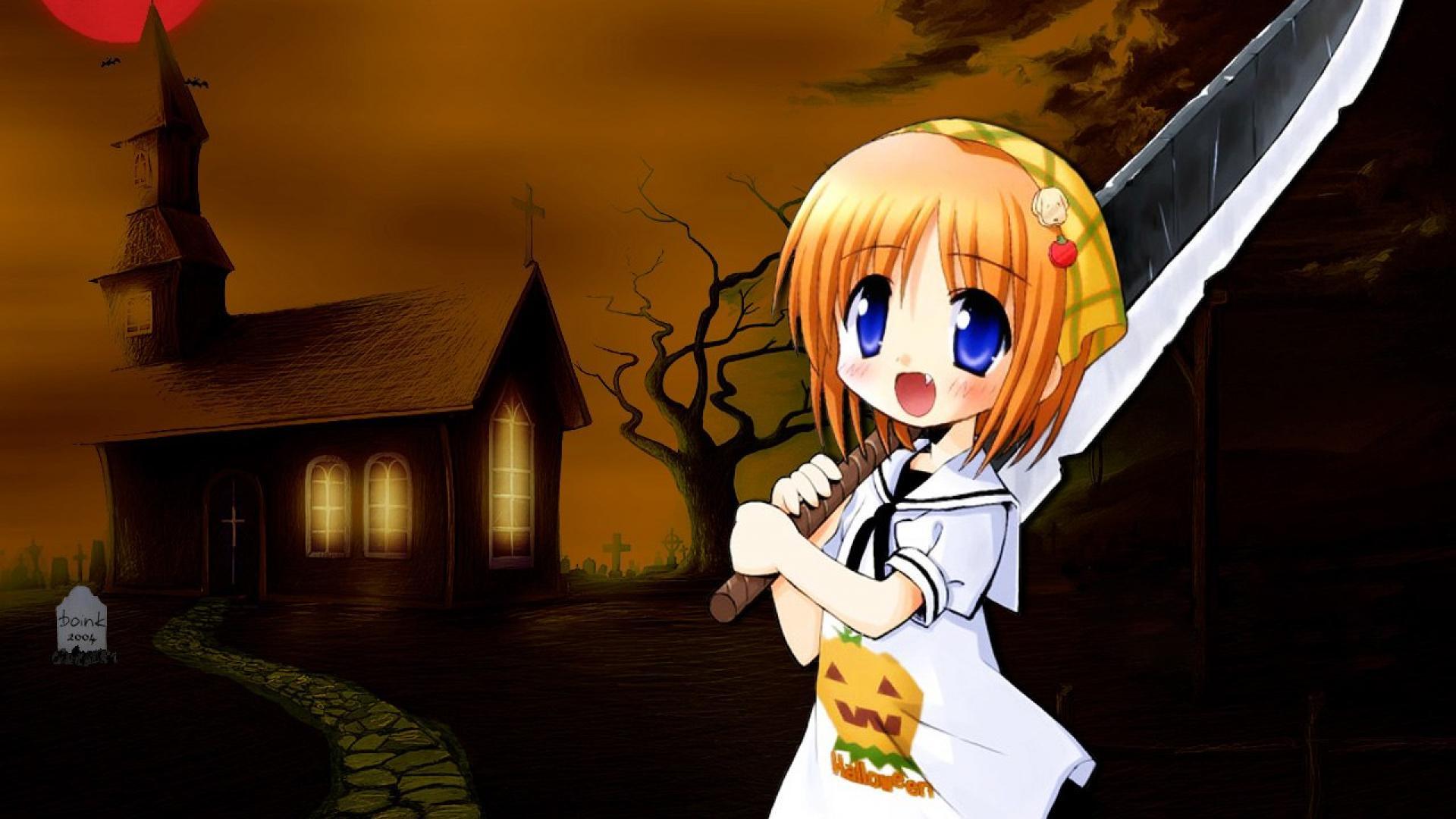 Cute Halloween Anime Wallpapers Top Free Cute Halloween Anime
