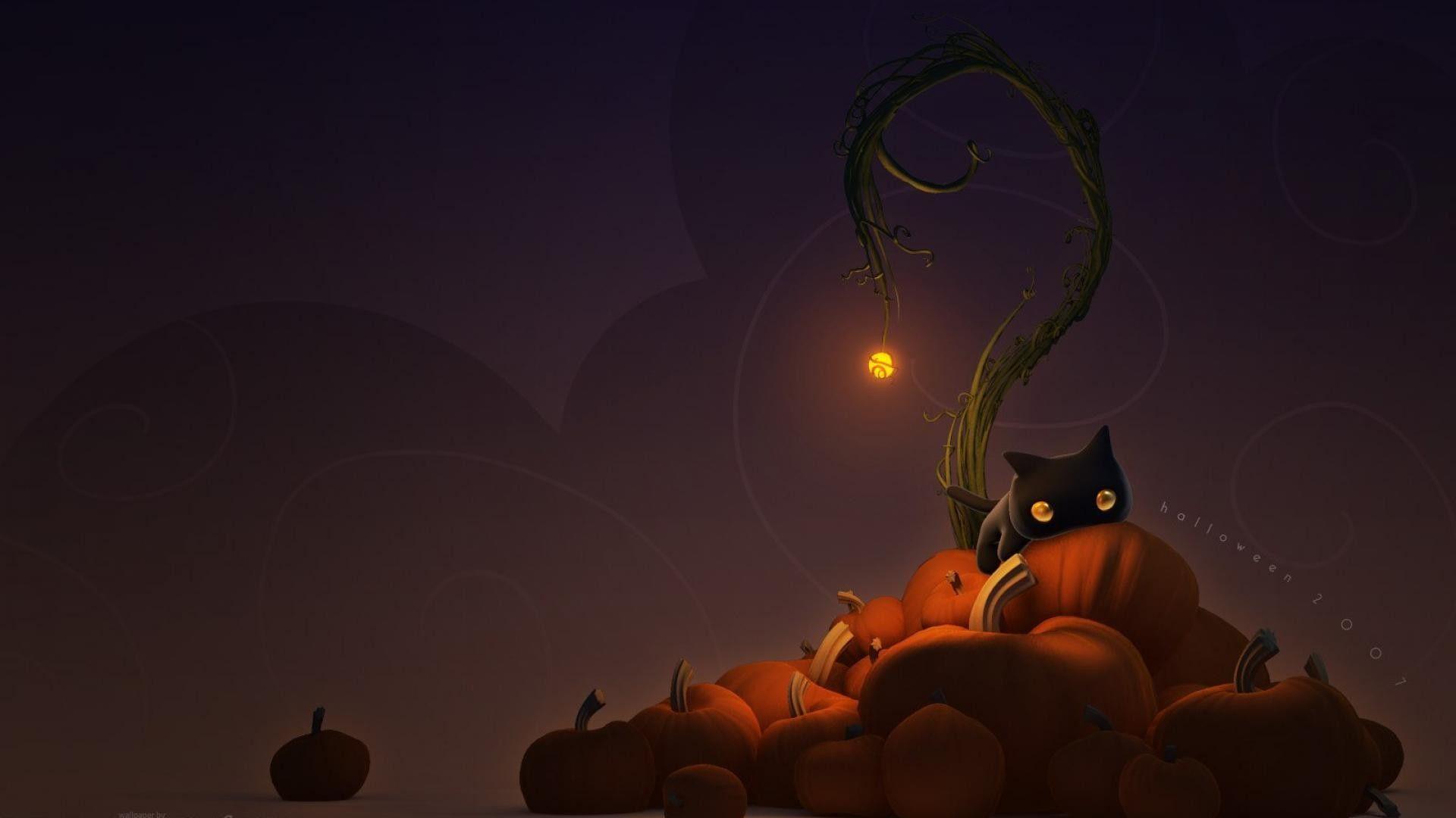 Cute Black Cat Halloween Wallpapers Top Free Cute Black Cat Halloween