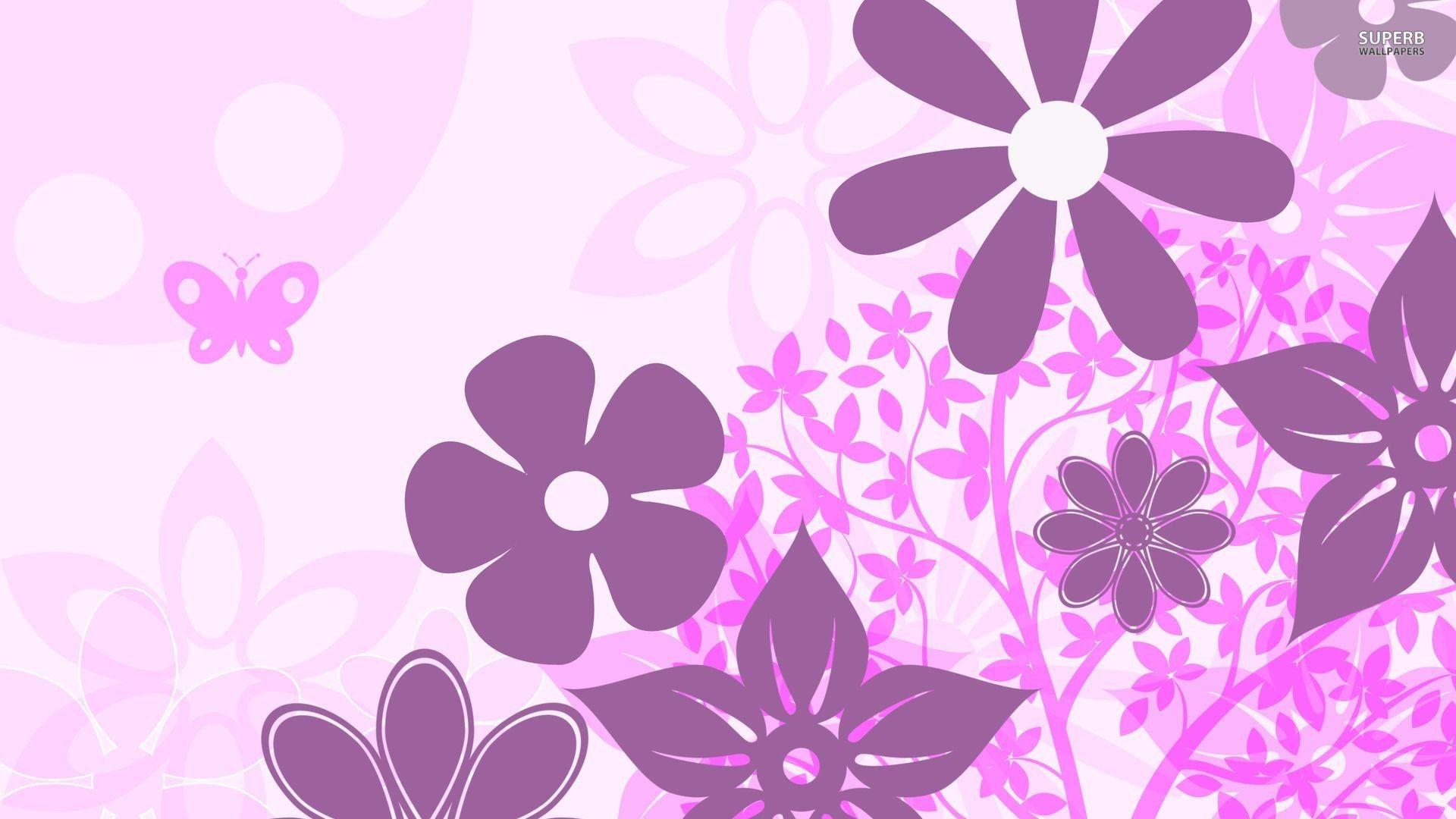 Cute Cartoon Pink Flowers Wallpapers Top Free Cute Cartoon Pink