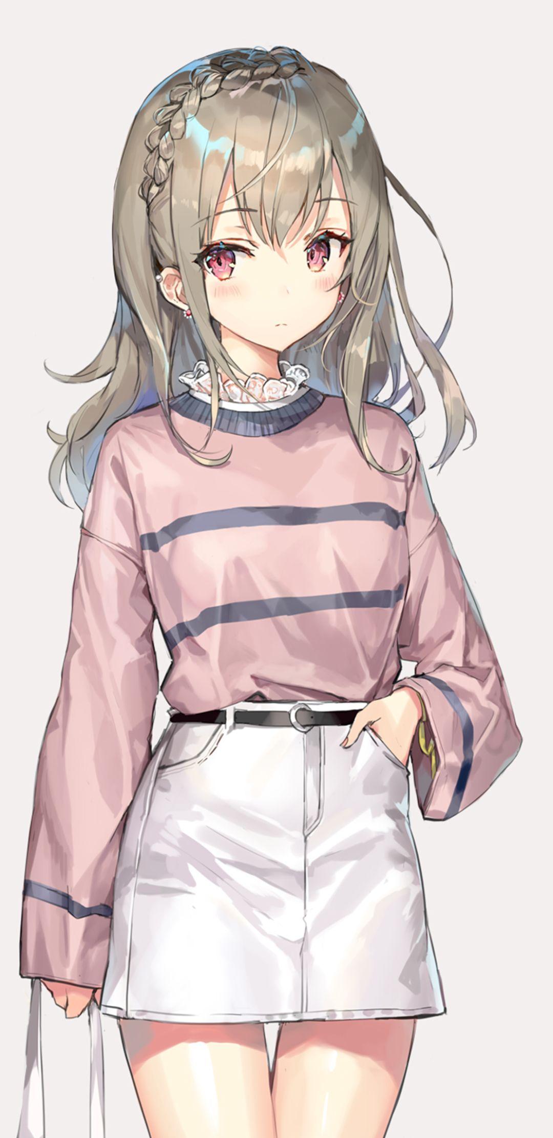 Cute Anime Girl Phone Wallpapers Top Free Cute Anime Girl Phone