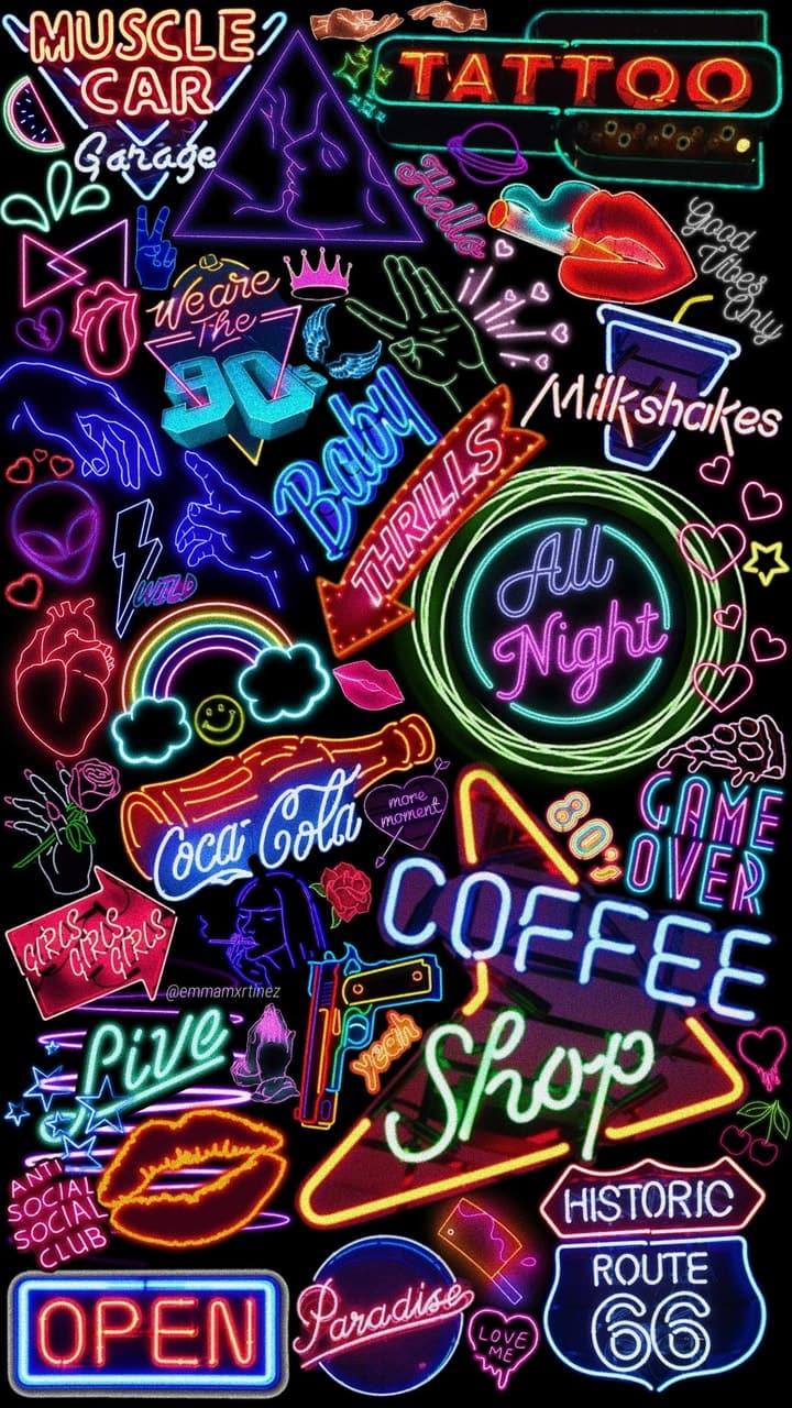 80s Retro Neon Light Wallpapers Top Free 80s Retro Neon Light